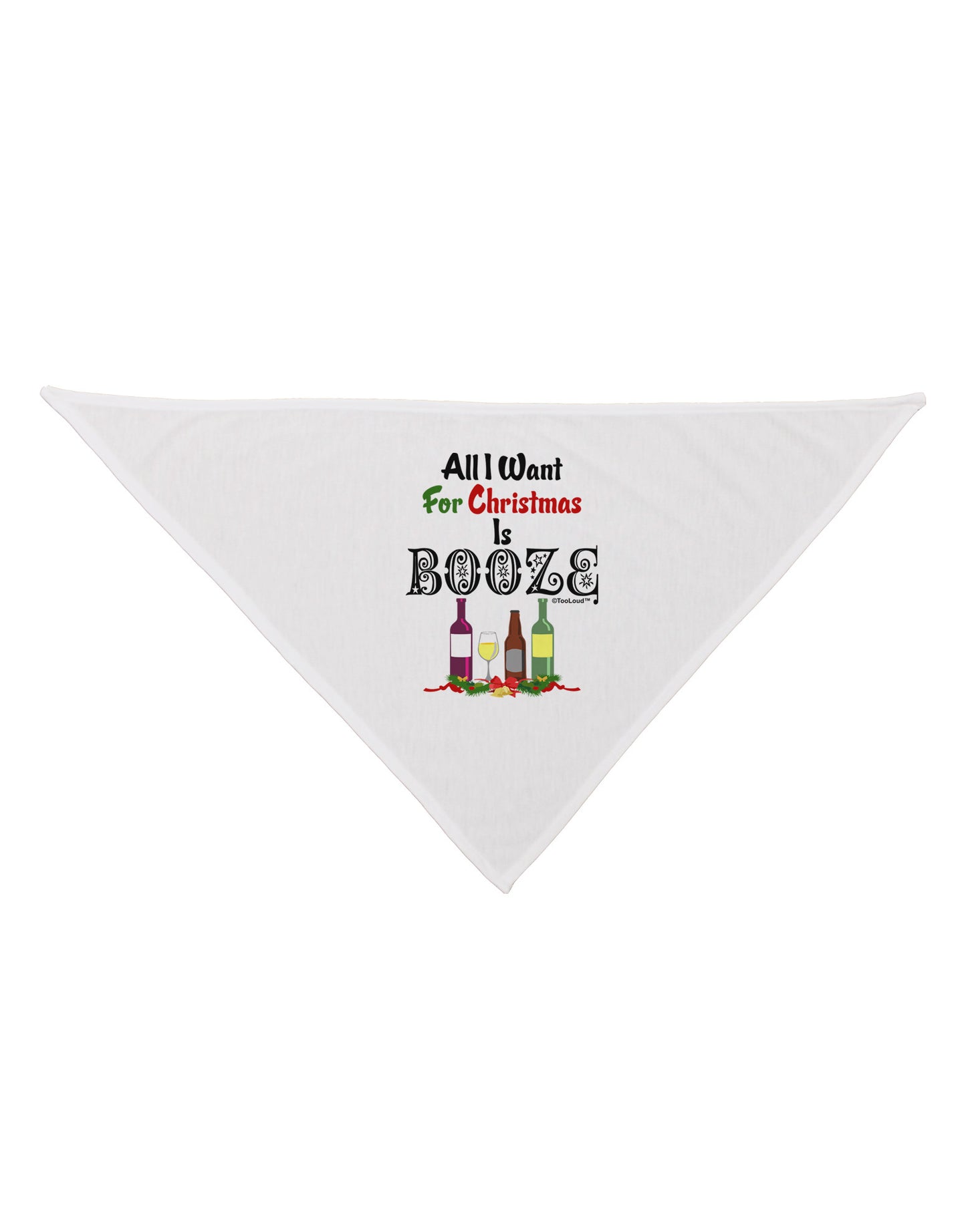 All I Want Is Booze Dog Bandana 26-Dog Bandana-TooLoud-White-One-Size-Fits-Most-Davson Sales