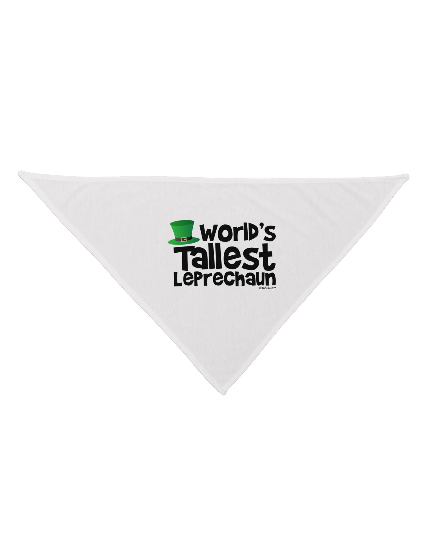 World's Tallest Leprechaun Dog Bandana 26 by TooLoud-Dog Bandana-TooLoud-White-One-Size-Fits-Most-Davson Sales