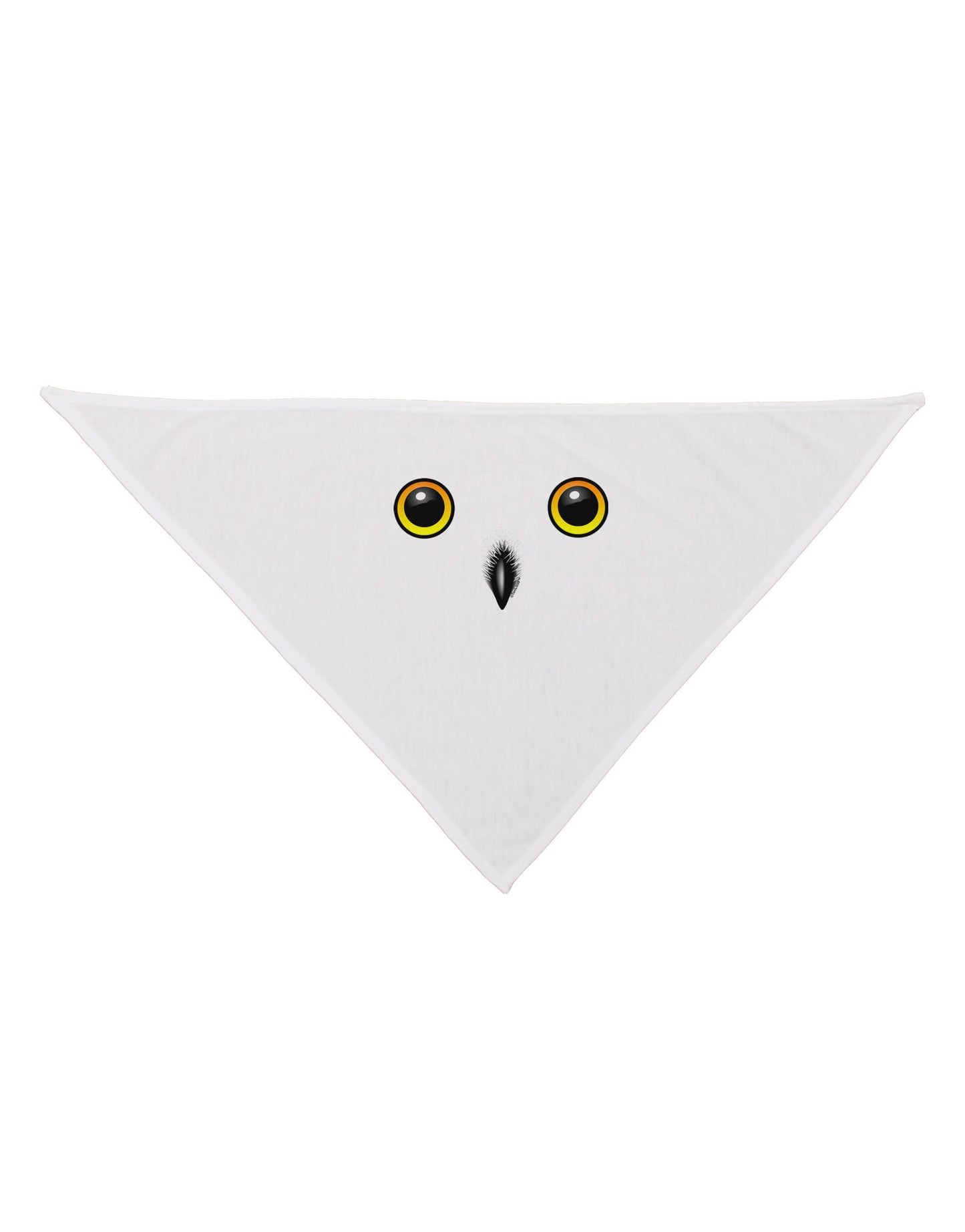 Cute Snowy Owl Face Dog Bandana 26-Dog Bandana-TooLoud-White-One-Size-Fits-Most-Davson Sales