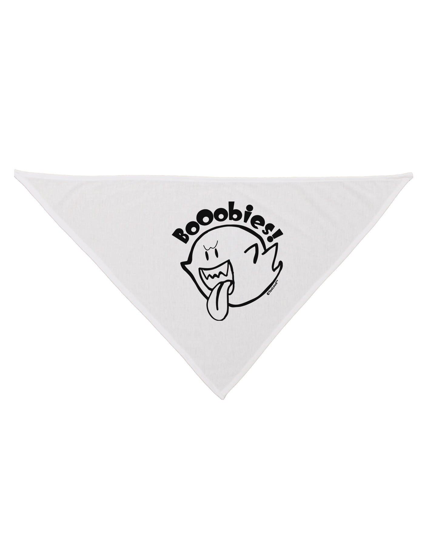 Booobies Dog Bandana 26 Inch-Dog Bandana-TooLoud-White-One-Size-Fits-Most-Davson Sales