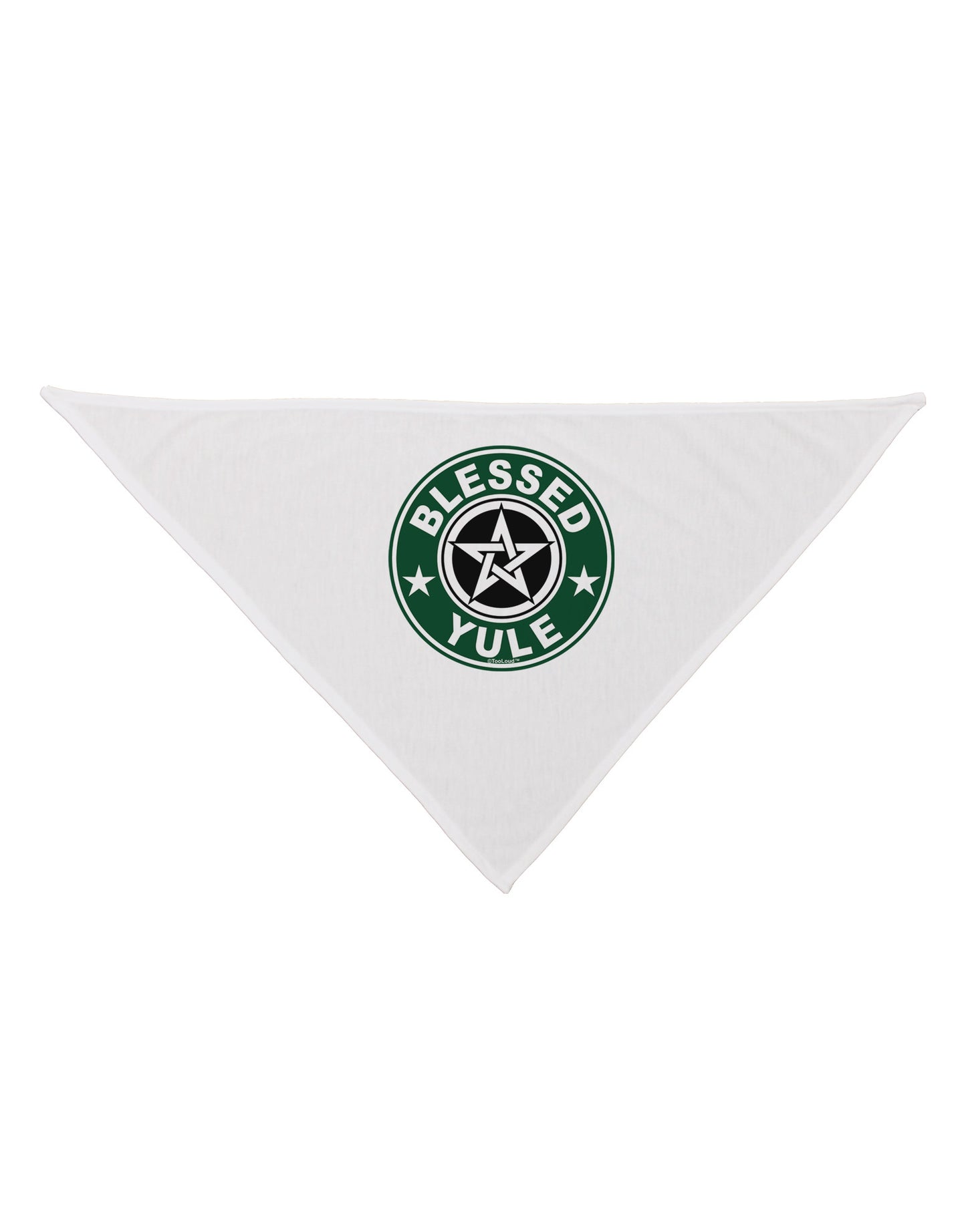 Blessed Yule Emblem Dog Bandana 26" by-Dog Bandana-TooLoud-White-One-Size-Fits-Most-Davson Sales