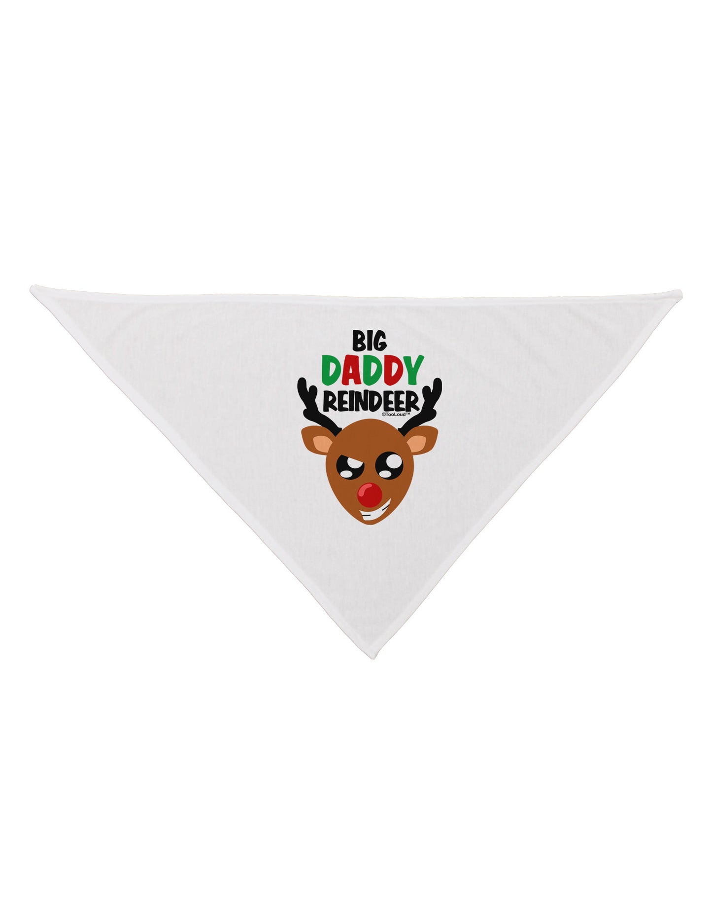 Big Daddy Reindeer Matching Deer Dog Bandana 26-Dog Bandana-TooLoud-White-One-Size-Fits-Most-Davson Sales