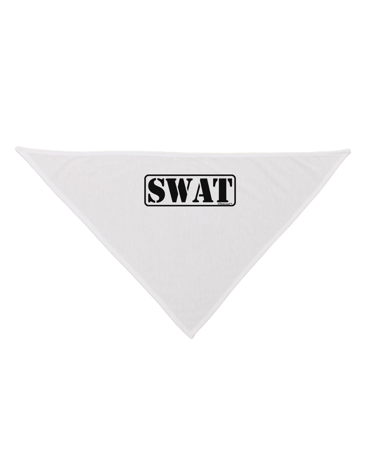 SWAT Team Logo - Text #2 Dog Bandana 26 by TooLoud-Dog Bandana-TooLoud-White-One-Size-Fits-Most-Davson Sales