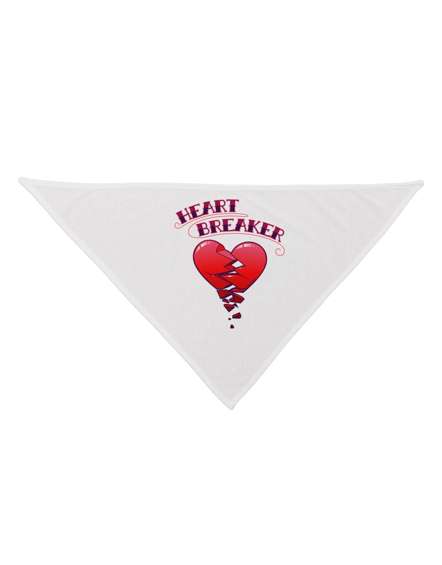 Heart Breaker Cute Dog Bandana 26" by-Dog Bandana-TooLoud-White-One-Size-Fits-Most-Davson Sales