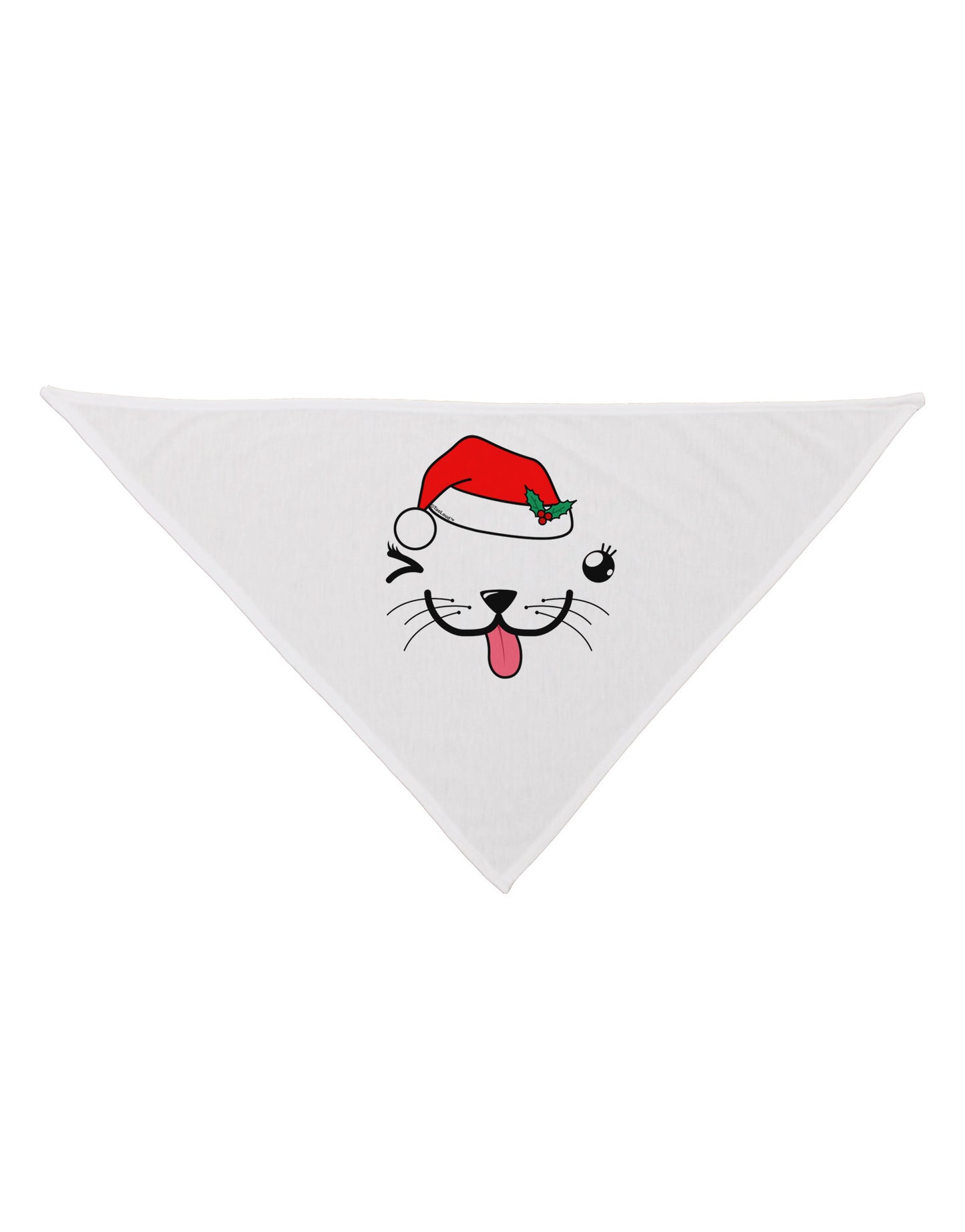 Kyu-T Face Puppina Santa Girl Dog Dog Bandana 26-Dog Bandana-TooLoud-White-One-Size-Fits-Most-Davson Sales