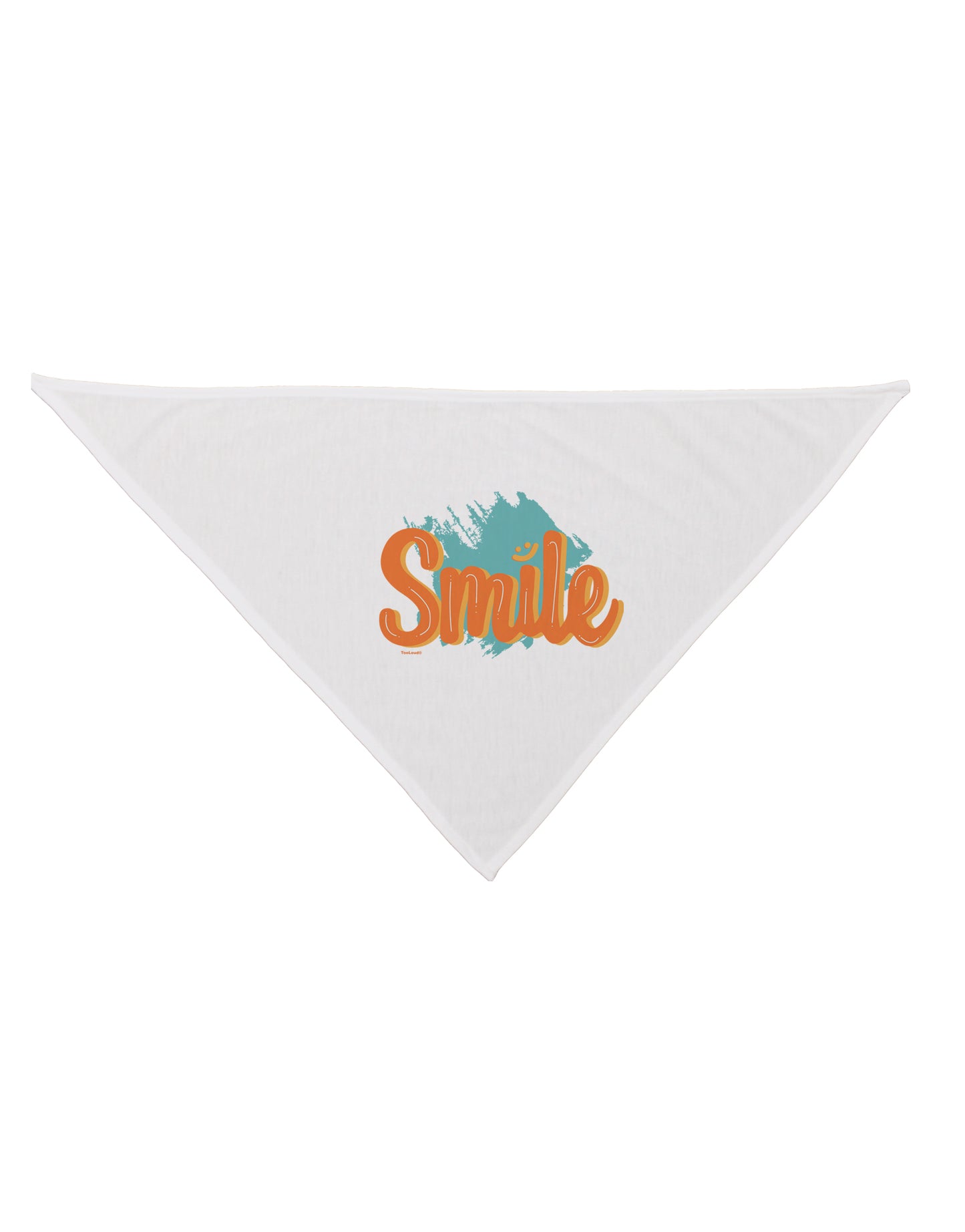 Smile Dog Bandana 26 Inch-Dog Bandana-TooLoud-White-One-Size-Fits-Most-Davson Sales