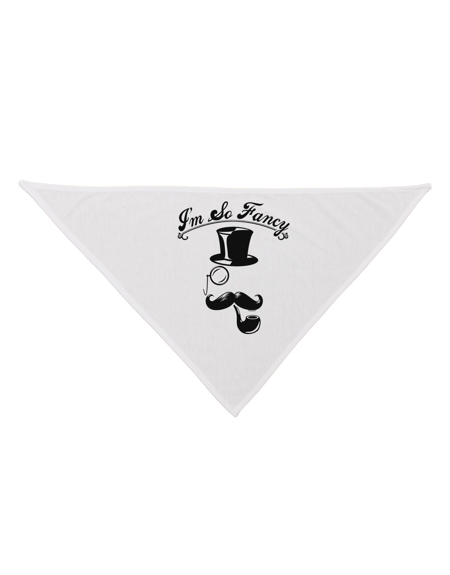I'm So Fancy - Classy Mustache Dog Bandana 26-Dog Bandana-TooLoud-White-One-Size-Fits-Most-Davson Sales