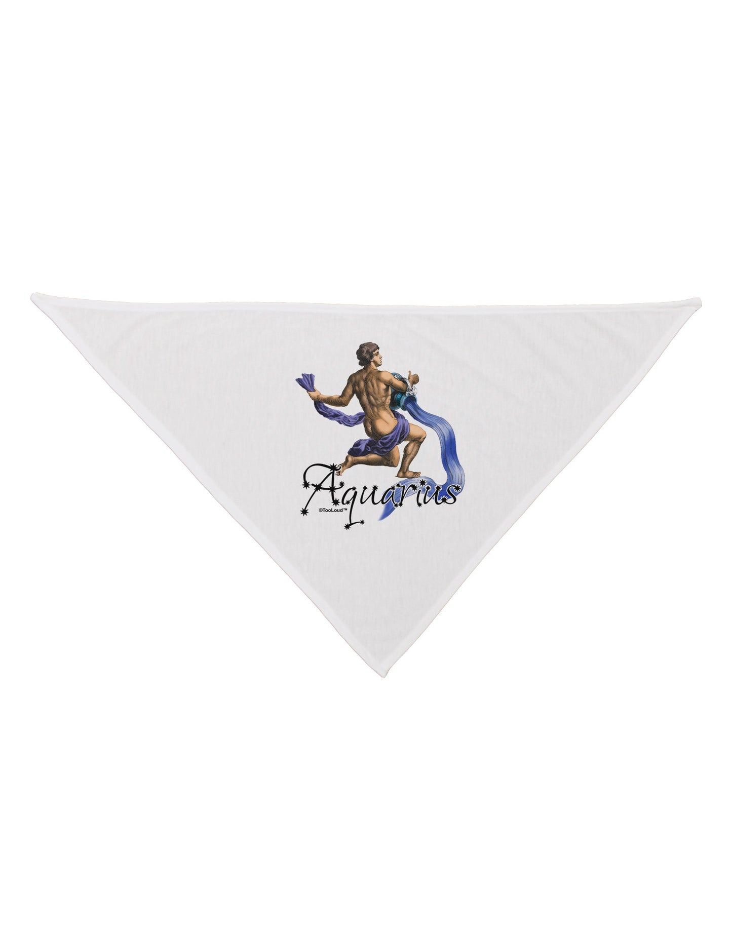 Aquarius Color Illustration Dog Bandana 26-Dog Bandana-TooLoud-White-One-Size-Fits-Most-Davson Sales