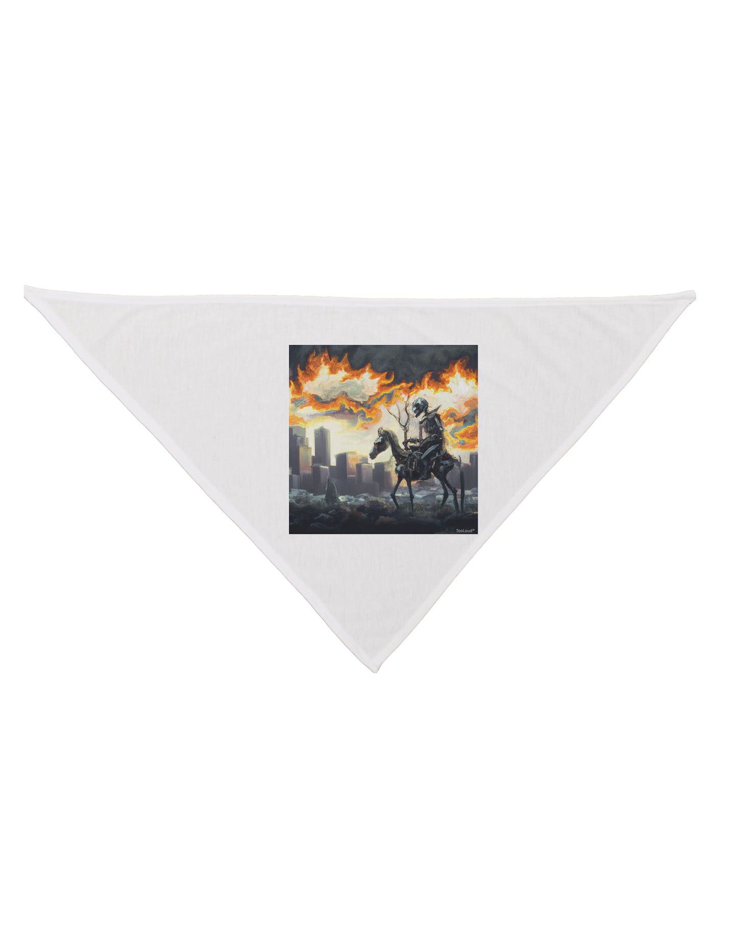 Grimm Reaper Halloween Design Dog Bandana 26 Inch-Dog-Bandanas-TooLoud-White-One-Size-Fits-Most-Davson Sales