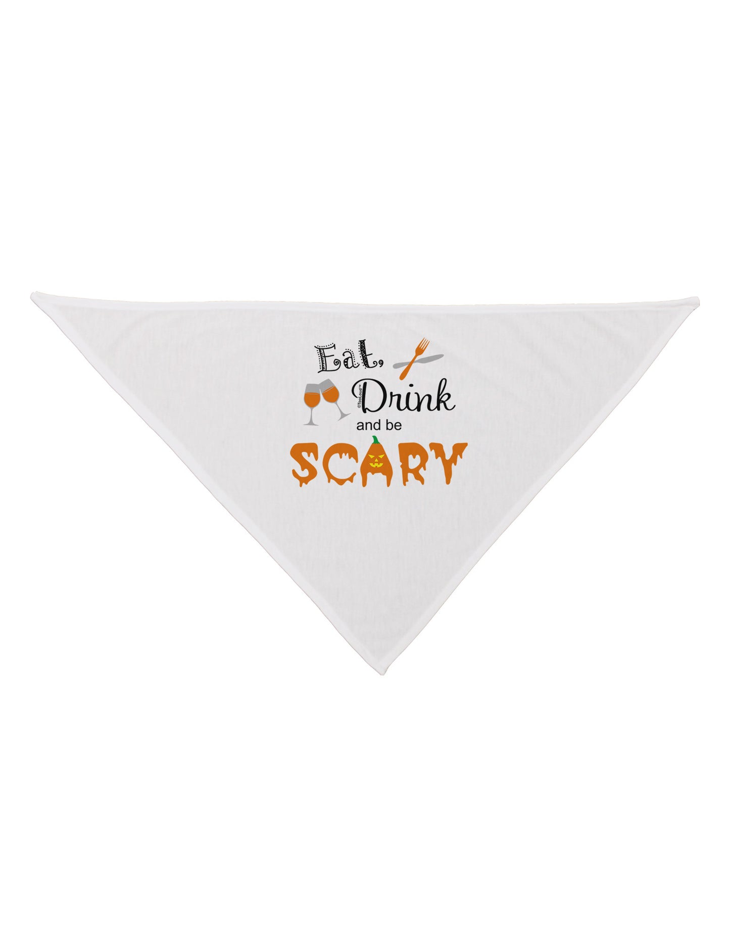 Eat Drink Scary Black Dog Bandana 26-Dog Bandana-TooLoud-White-One-Size-Fits-Most-Davson Sales
