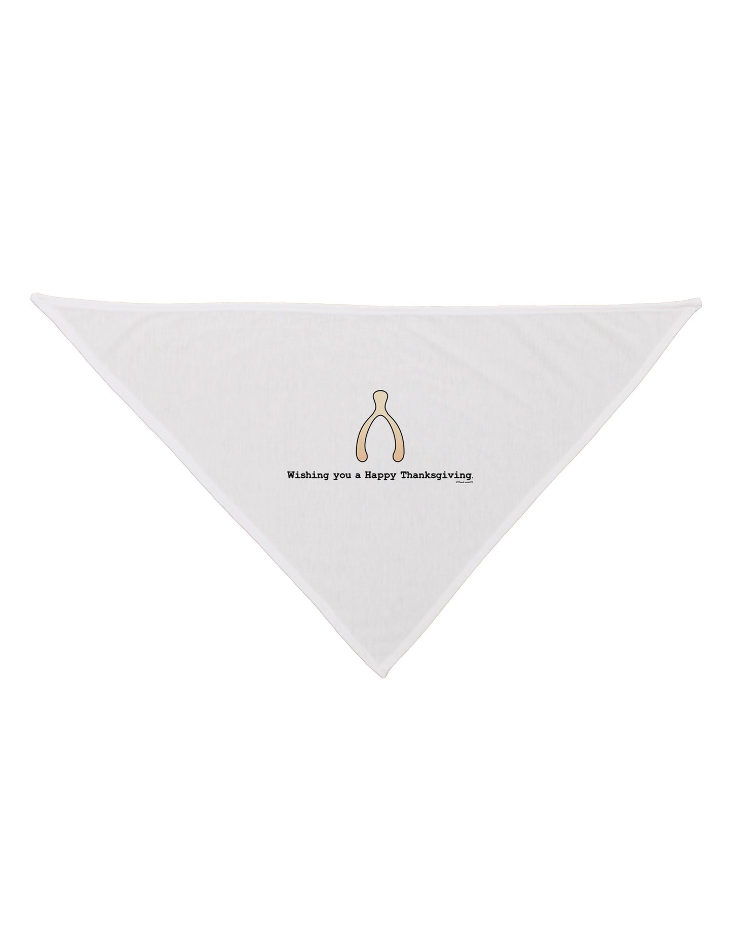 TooLoud Wishing You a Happy Thanksgiving Wishbone Dog Bandana 26-Dog Bandana-TooLoud-White-One-Size-Fits-Most-Davson Sales