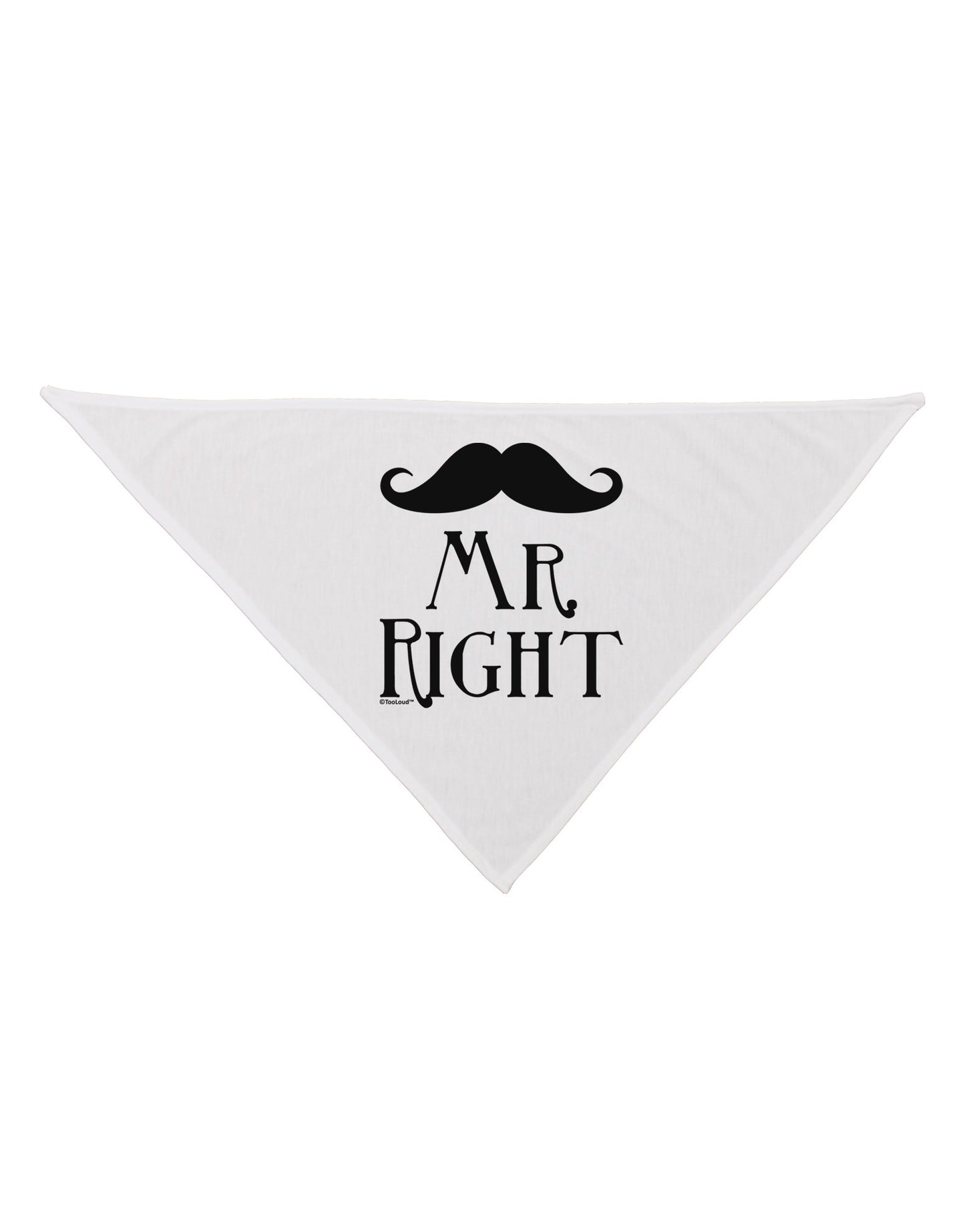 - Mr Right Dog Bandana 26-Dog Bandana-TooLoud-White-One-Size-Fits-Most-Davson Sales