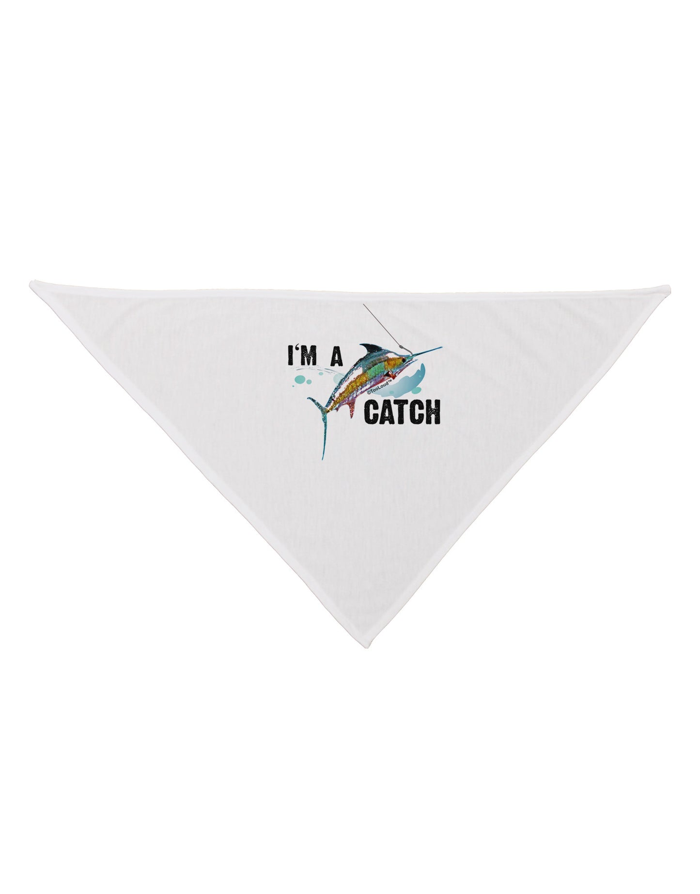 I'm A Catch Swordfish Dog Bandana 26-Dog Bandana-TooLoud-White-One-Size-Fits-Most-Davson Sales