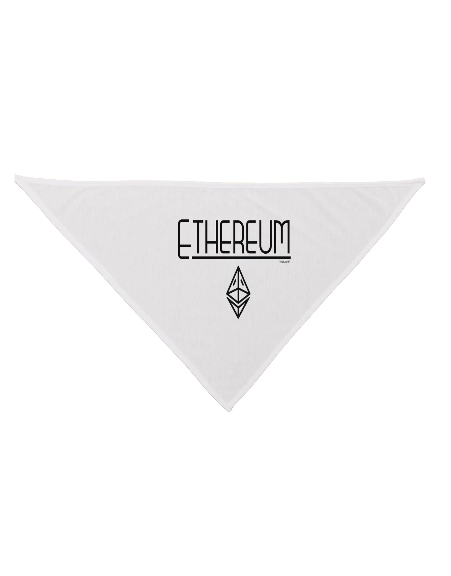 Ethereum with logo Dog Bandana 26 Inch-Dog Bandana-TooLoud-White-One-Size-Fits-Most-Davson Sales