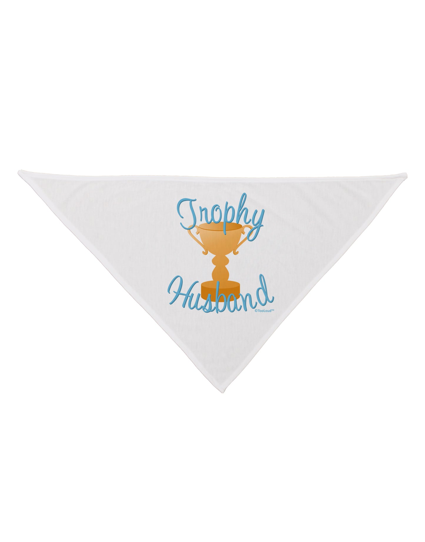 Trophy Husband Design Dog Bandana 26 by TooLoud-Dog Bandana-TooLoud-White-One-Size-Fits-Most-Davson Sales