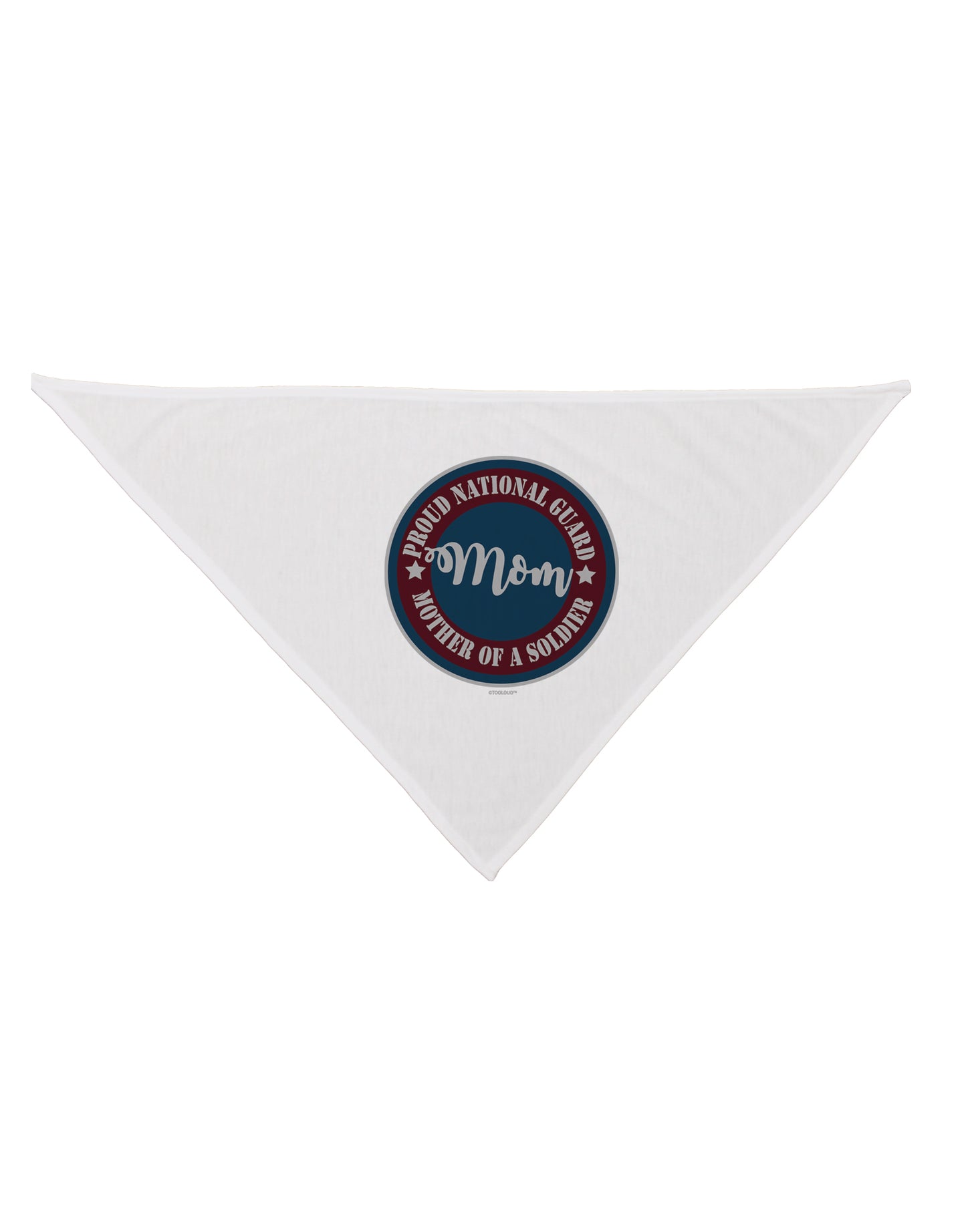 TooLoud Proud National Guard Mom Dog Bandana 26 Inch-Dog Bandana-TooLoud-White-One-Size-Fits-Most-Davson Sales