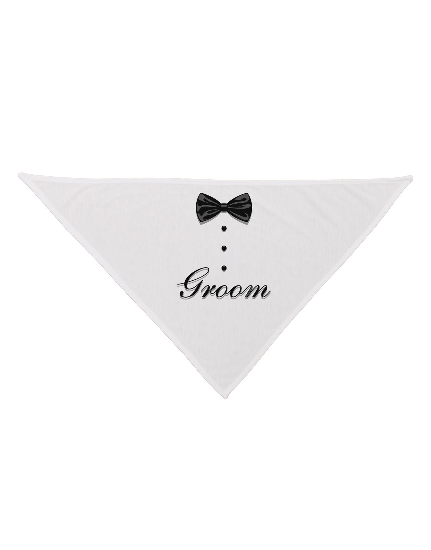 Tuxedo - Groom Dog Bandana 26-Dog Bandana-TooLoud-White-One-Size-Fits-Most-Davson Sales