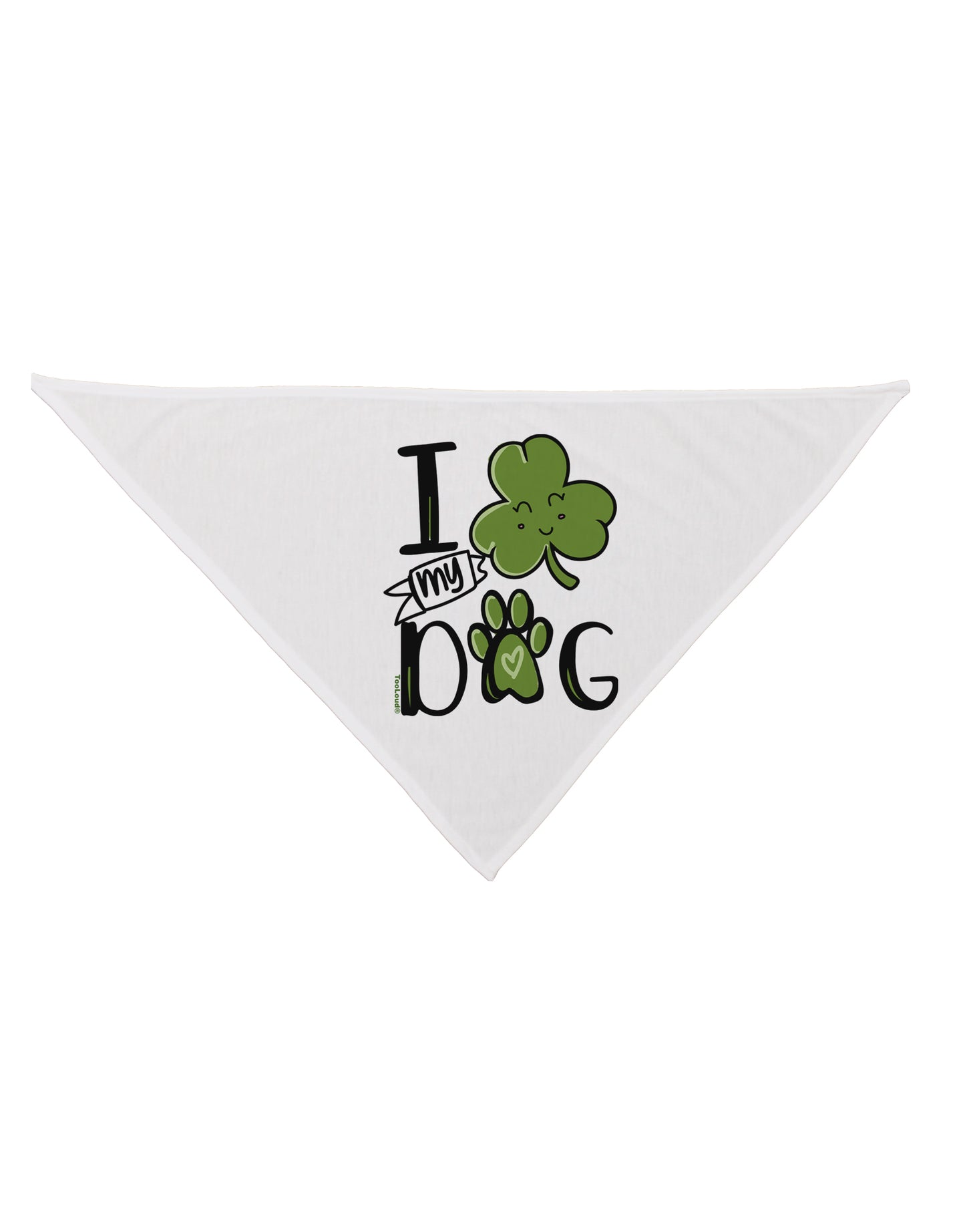 I Shamrock my Dog Dog Bandana 26 Inch-Dog Bandana-TooLoud-White-One-Size-Fits-Most-Davson Sales
