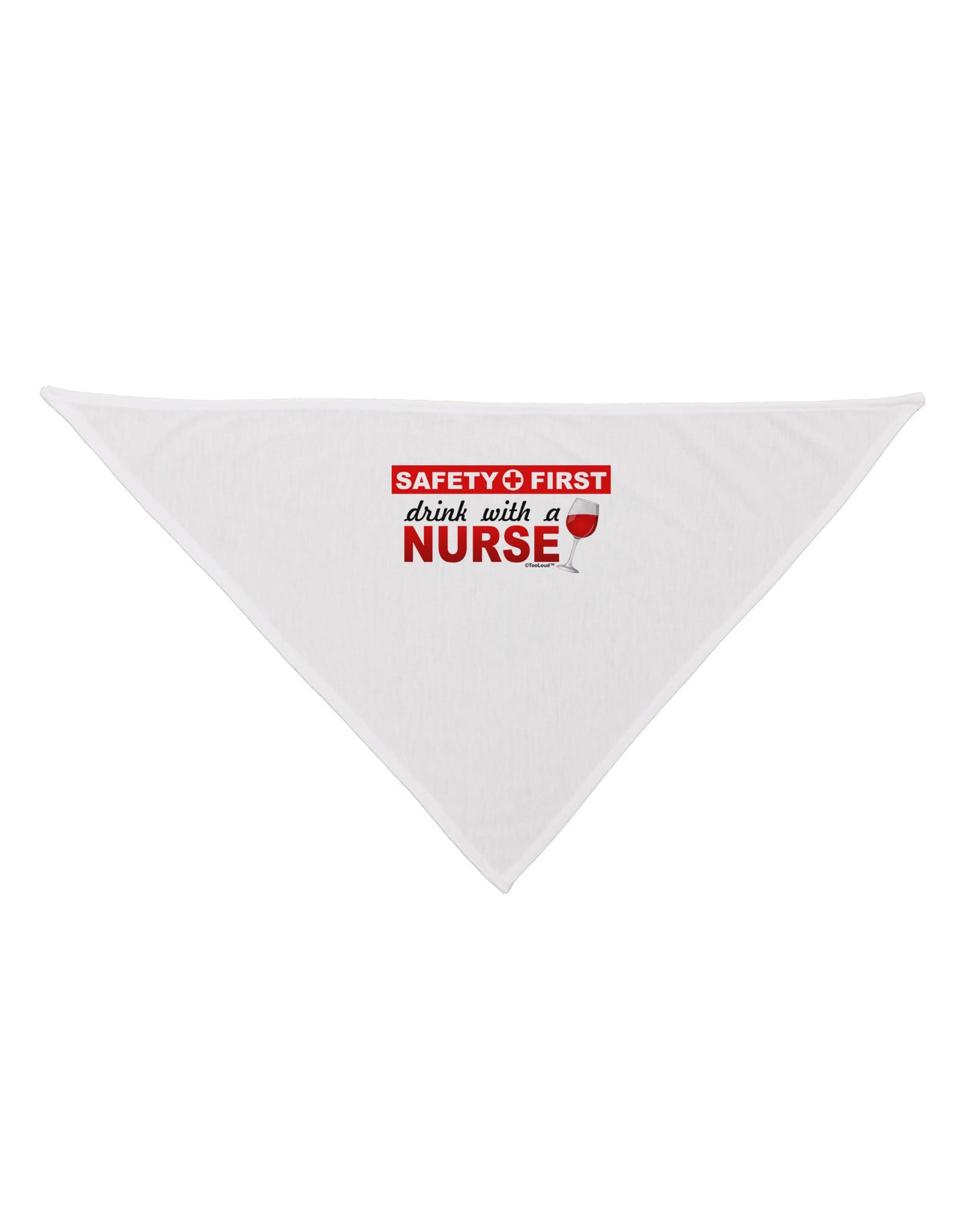Drink With A Nurse Dog Bandana 26-Dog Bandana-TooLoud-White-One-Size-Fits-Most-Davson Sales