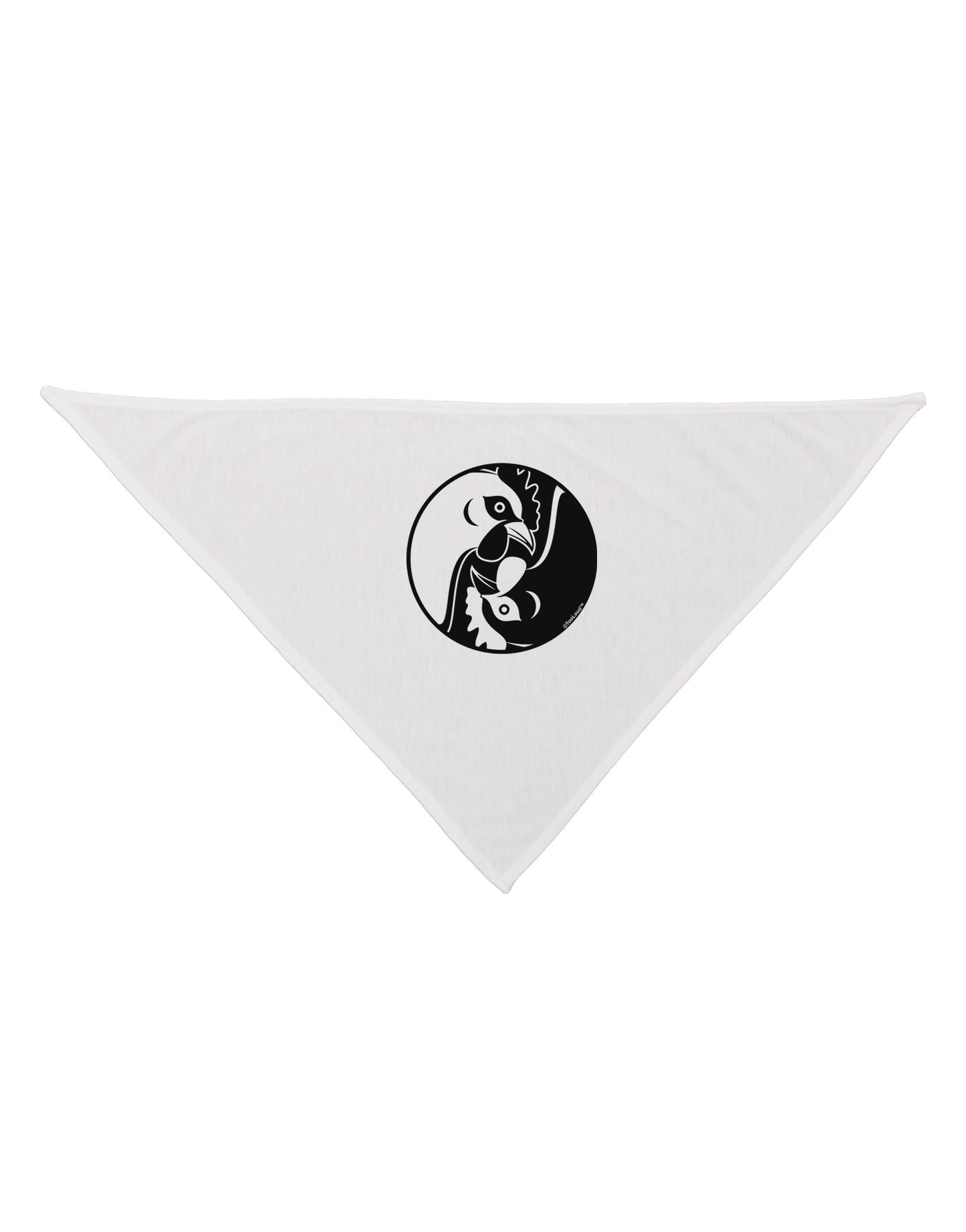 TooLoud Yin Yang Chicken Dog Bandana 26-Dog Bandana-TooLoud-White-One-Size-Fits-Most-Davson Sales