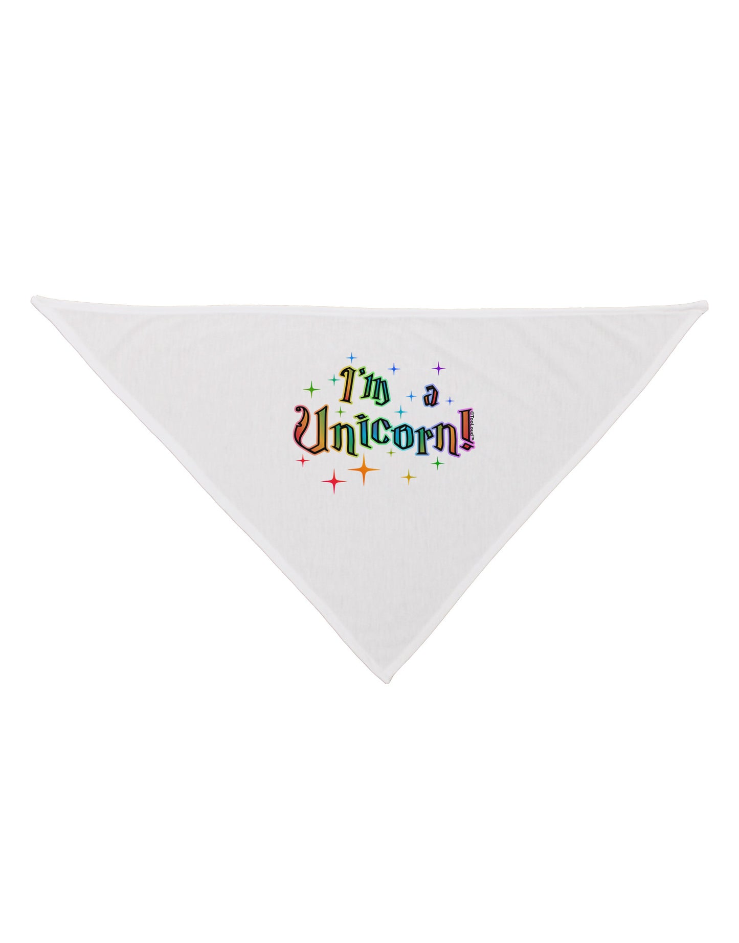I'm a Unicorn Text Dog Bandana 26-Dog Bandana-TooLoud-White-One-Size-Fits-Most-Davson Sales