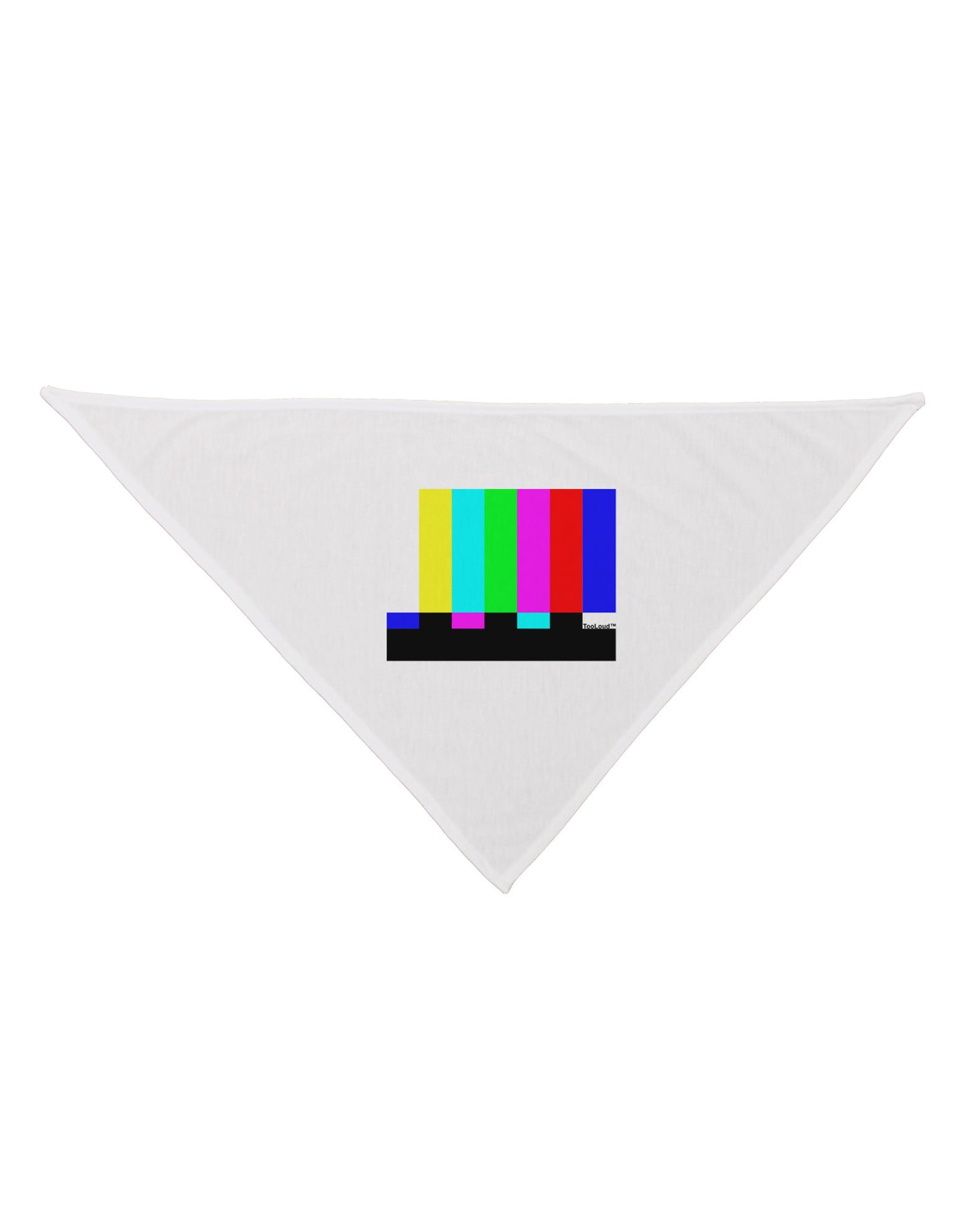 Color Bars Test Signal Dog Bandana 26-Dog Bandana-TooLoud-White-One-Size-Fits-Most-Davson Sales