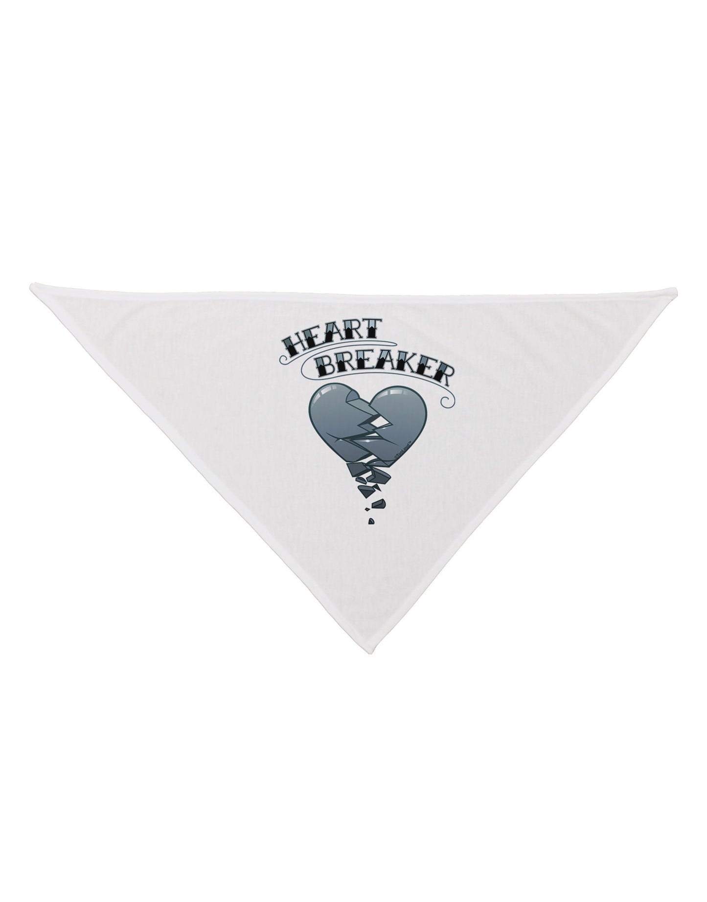 Heart Breaker Manly Dog Bandana 26" by-Dog Bandana-TooLoud-White-One-Size-Fits-Most-Davson Sales