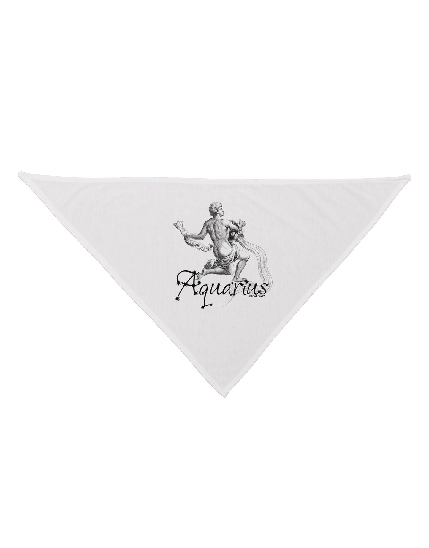 Aquarius Illustration Dog Bandana 26-Dog Bandana-TooLoud-White-One-Size-Fits-Most-Davson Sales