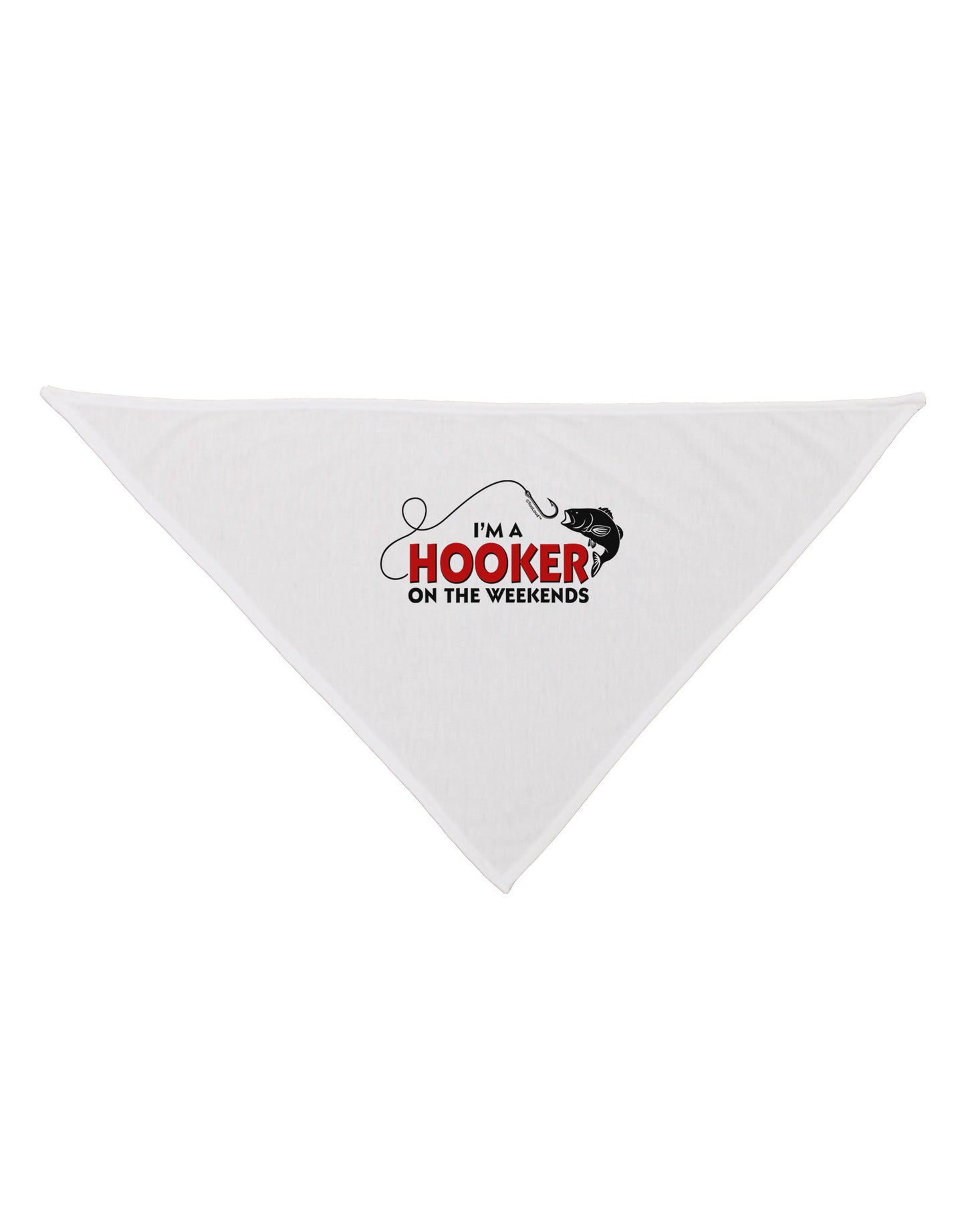 I'm A Hooker Dog Bandana 26-Dog Bandana-TooLoud-White-One-Size-Fits-Most-Davson Sales