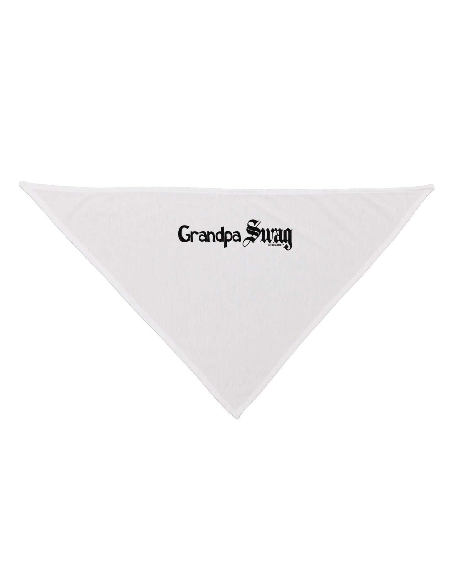 Grandpa Swag Text Dog Bandana 26 by TooLoud-Dog Bandana-TooLoud-White-One-Size-Fits-Most-Davson Sales