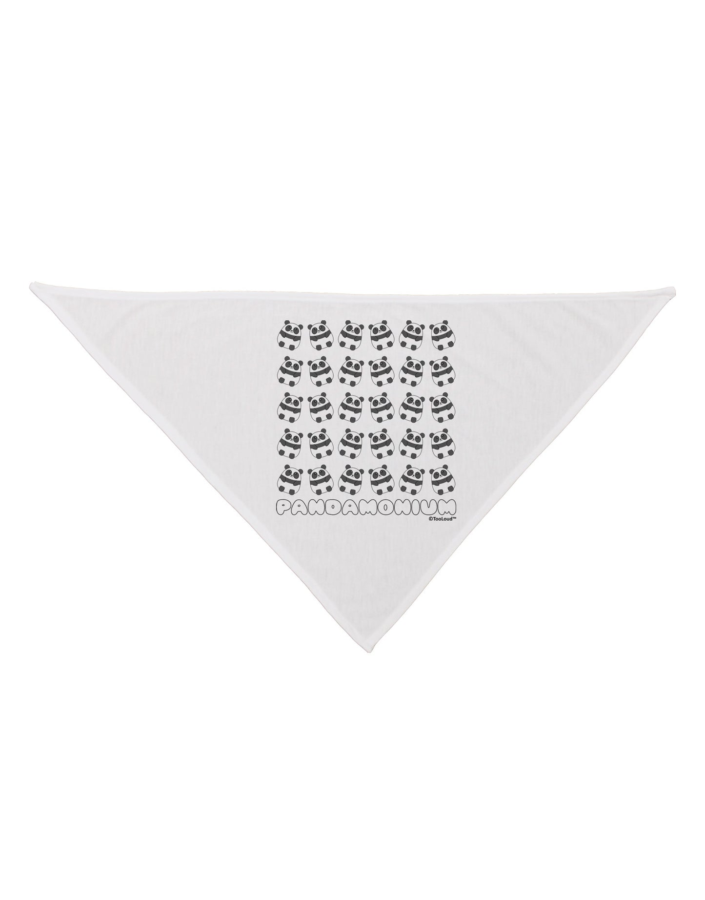 Pandamonium Pandas Dog Bandana 26 by TooLoud-Dog Bandana-TooLoud-White-One-Size-Fits-Most-Davson Sales