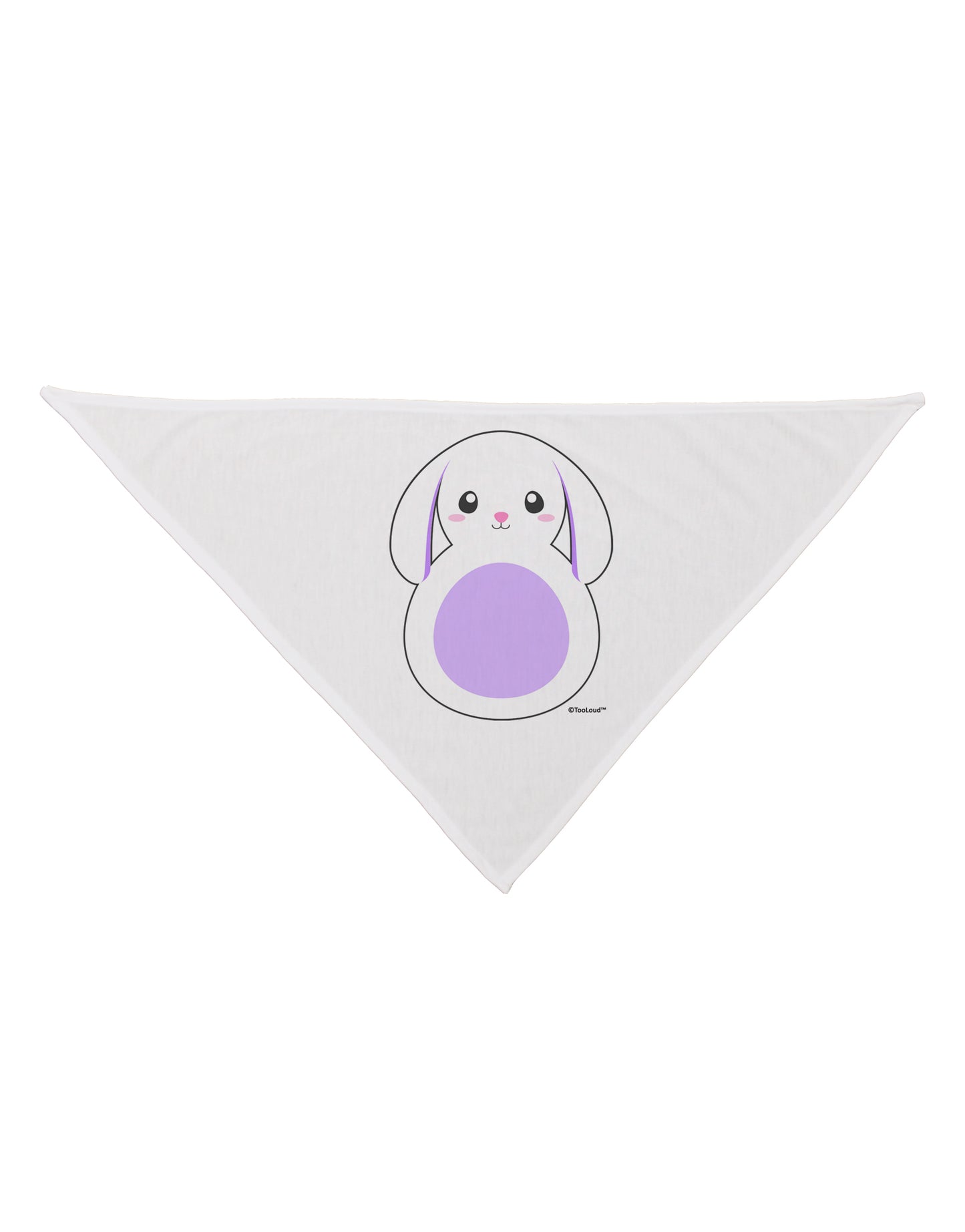 Cute Bunny with Floppy Ears - Purple Dog Bandana 26 by TooLoud-Dog Bandana-TooLoud-White-One-Size-Fits-Most-Davson Sales