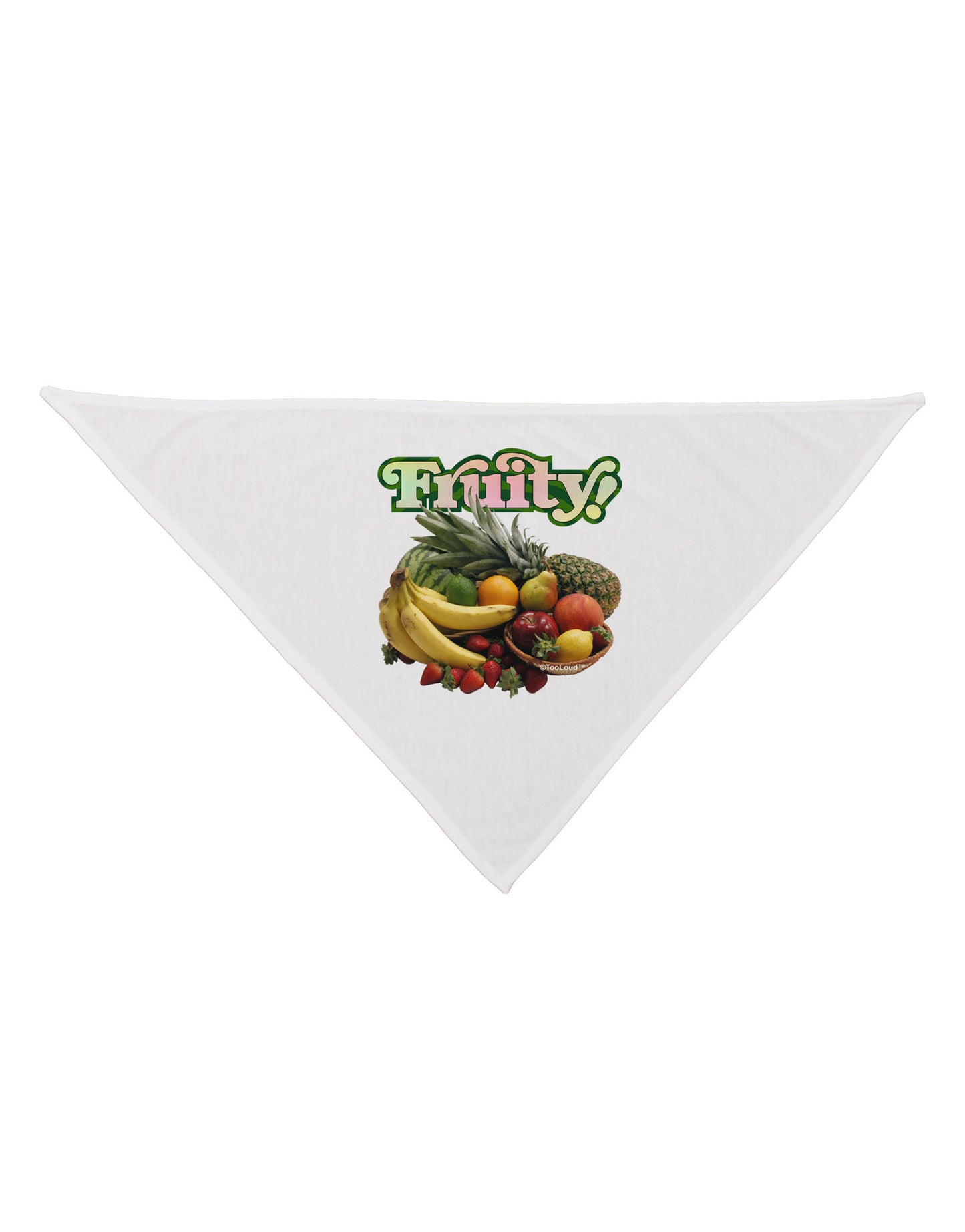 Fruity Fruit Basket Dog Bandana 26-Dog Bandana-TooLoud-White-One-Size-Fits-Most-Davson Sales