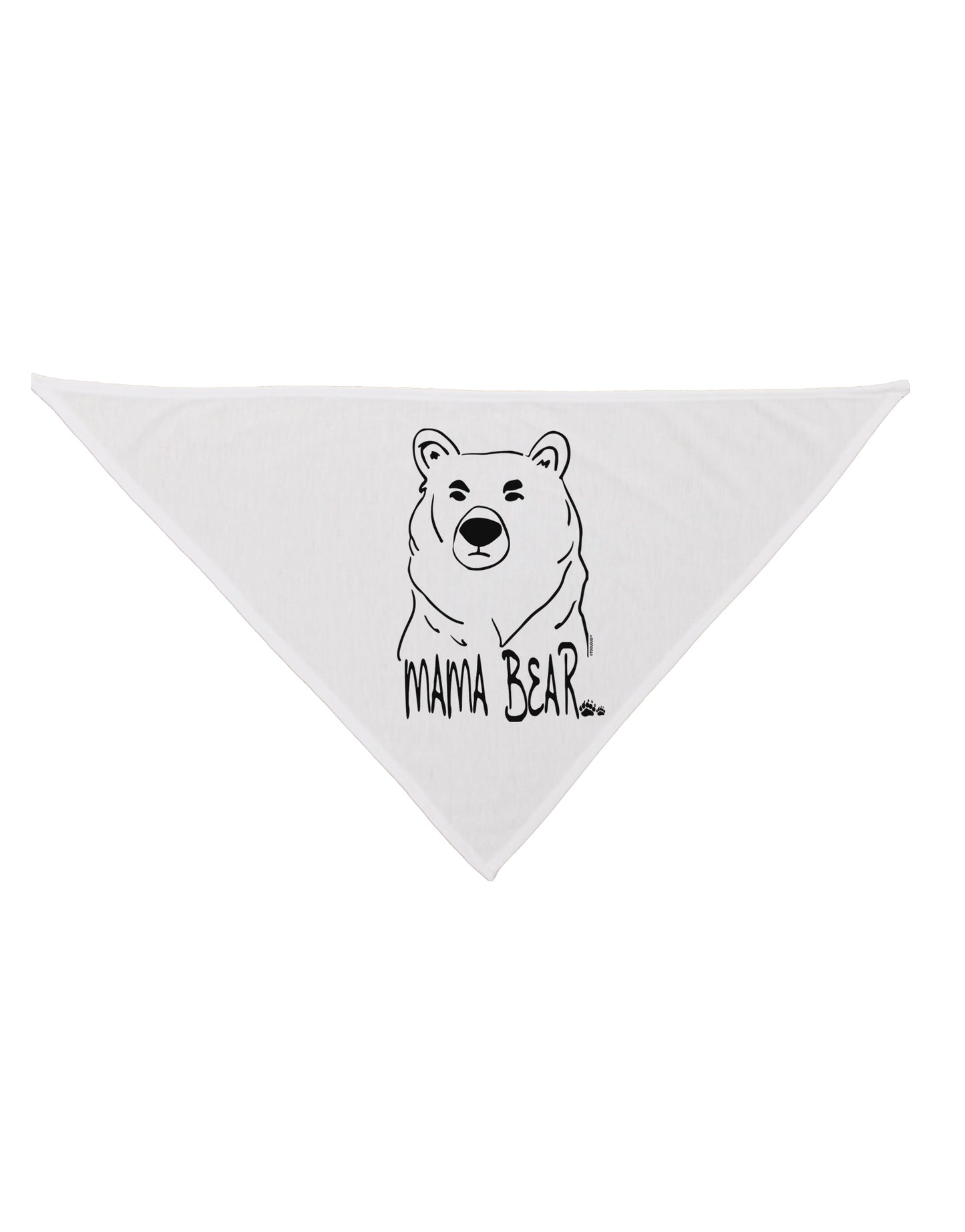 TooLoud Mama Bear Dog Bandana 26 Inch-Dog Bandana-TooLoud-White-One-Size-Fits-Most-Davson Sales