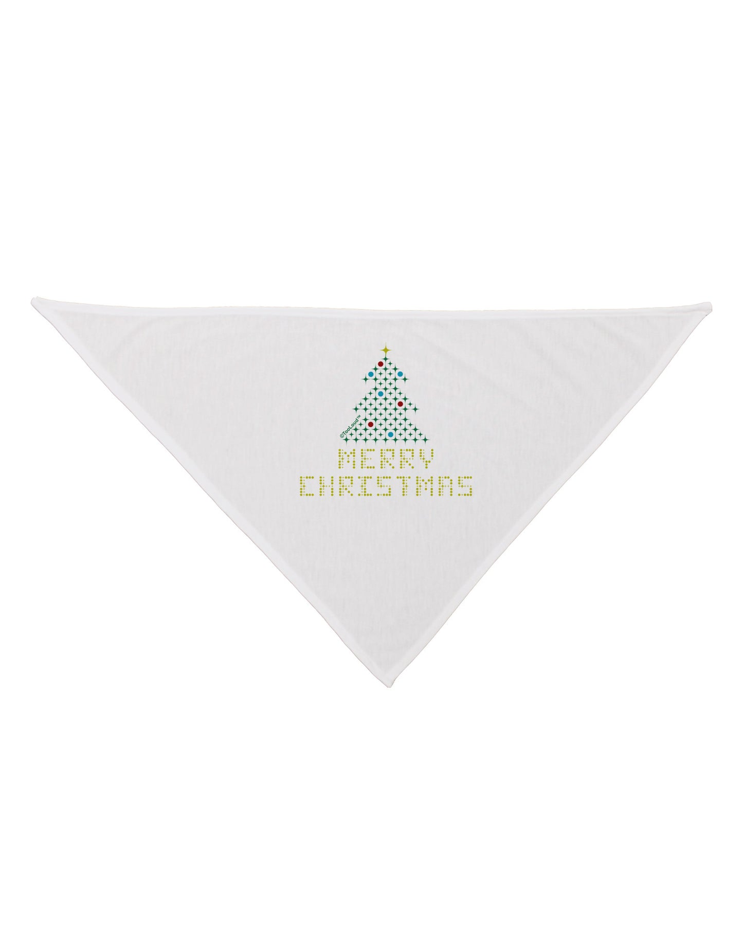Merry Christmas Sparkles Dog Bandana 26-Dog Bandana-TooLoud-White-One-Size-Fits-Most-Davson Sales