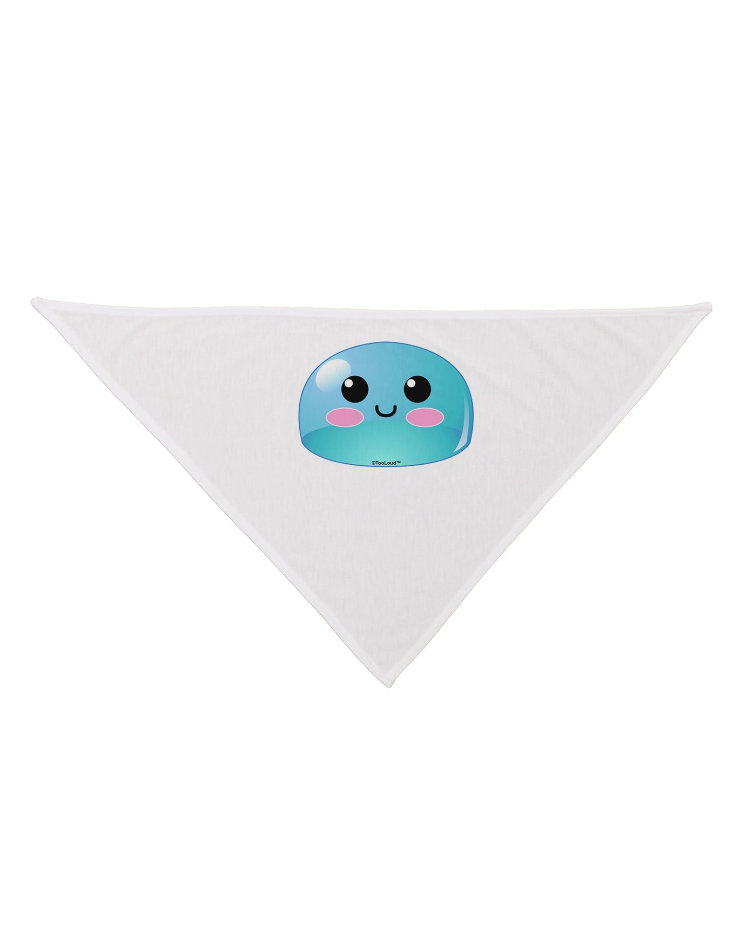 Cute RPG Slime - Blue Dog Bandana 26 by TooLoud-Dog Bandana-TooLoud-White-One-Size-Fits-Most-Davson Sales