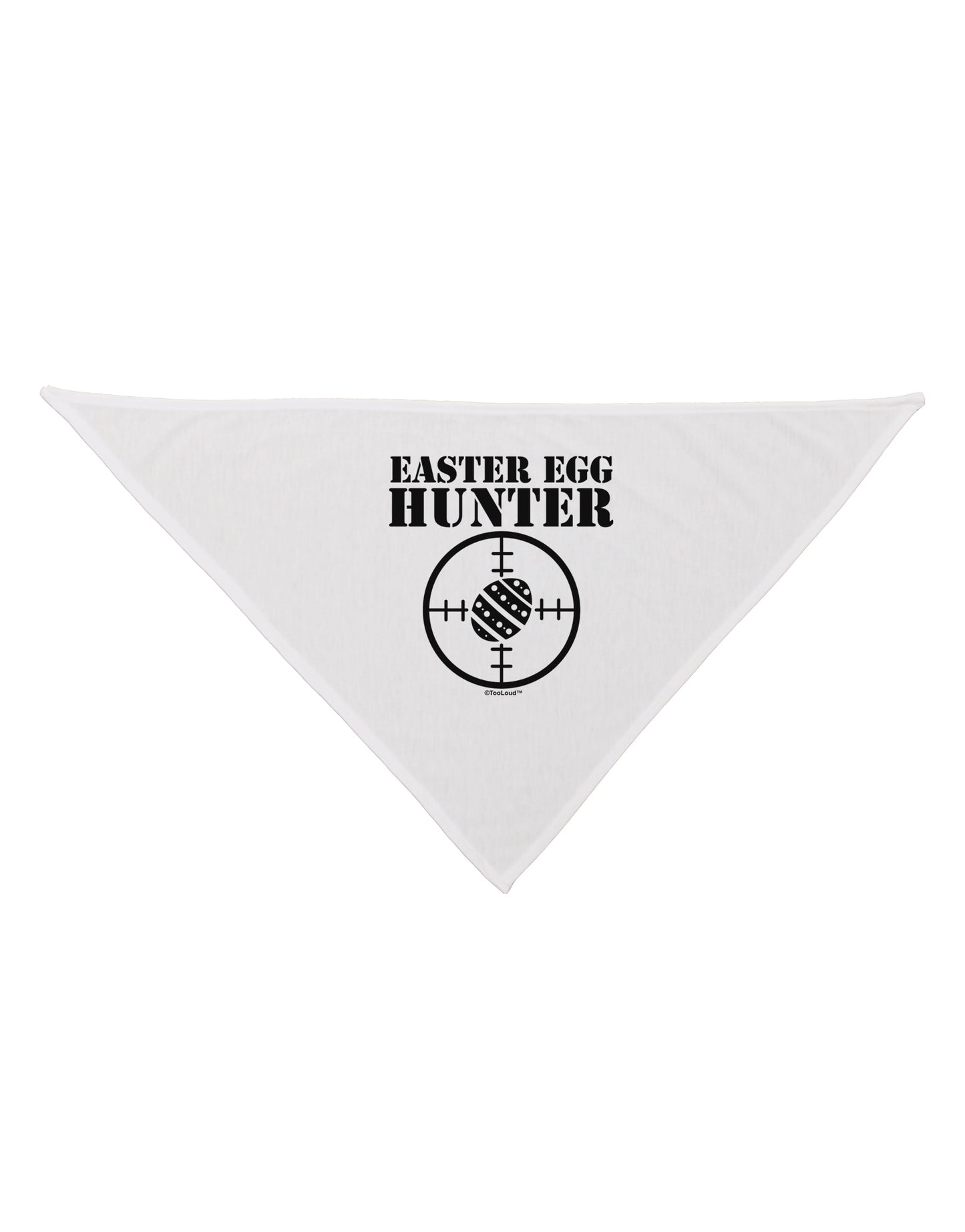 Easter Egg Hunter Black and White Dog Bandana 26 by TooLoud-Dog Bandana-TooLoud-White-One-Size-Fits-Most-Davson Sales