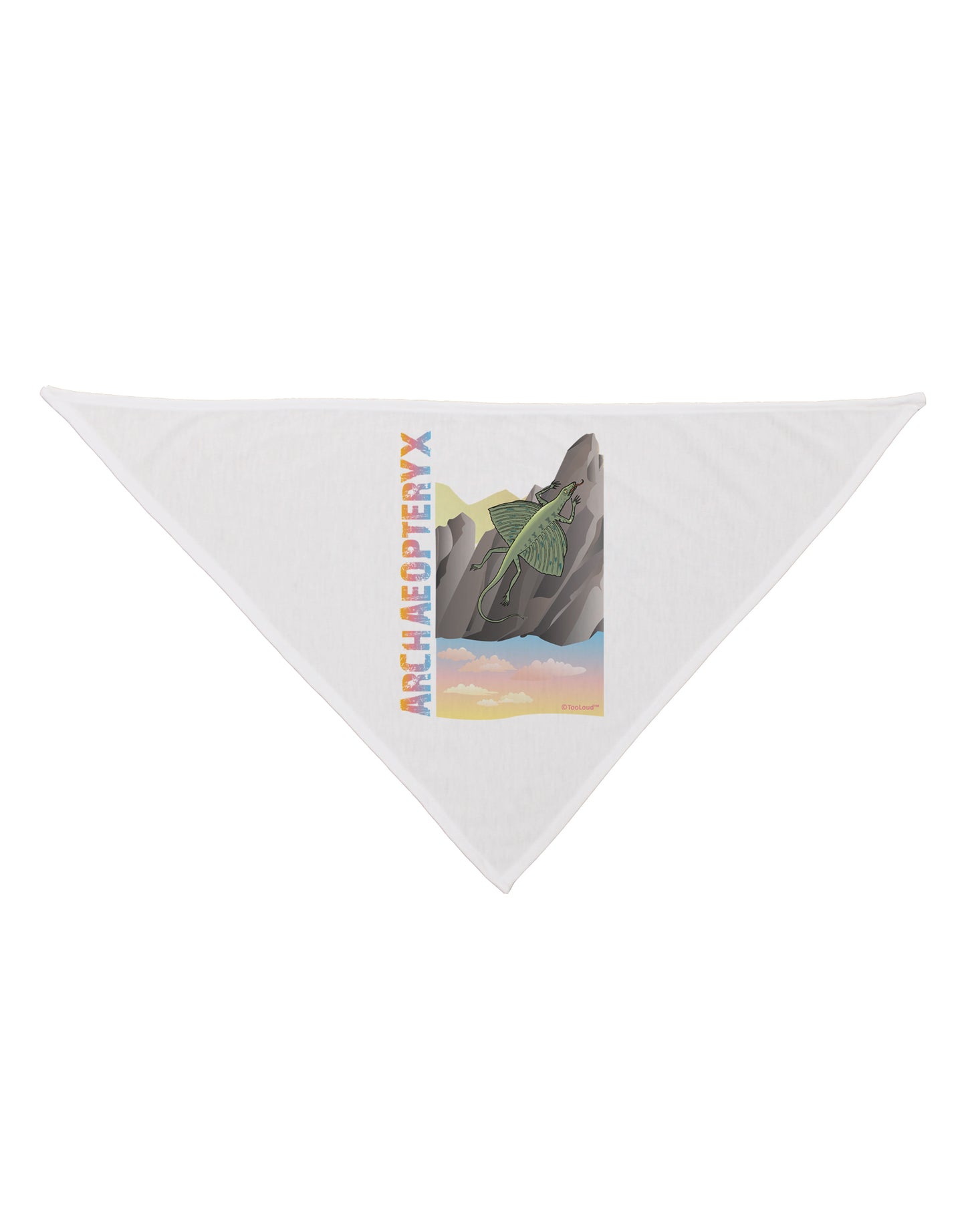 Archaopteryx - With Name Dog Bandana 26 by TooLoud-Dog Bandana-TooLoud-White-One-Size-Fits-Most-Davson Sales