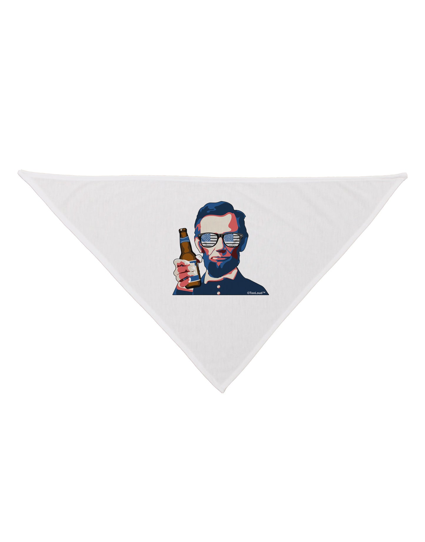 Abraham Drinkoln Dog Bandana 26-Dog Bandana-TooLoud-White-One-Size-Fits-Most-Davson Sales