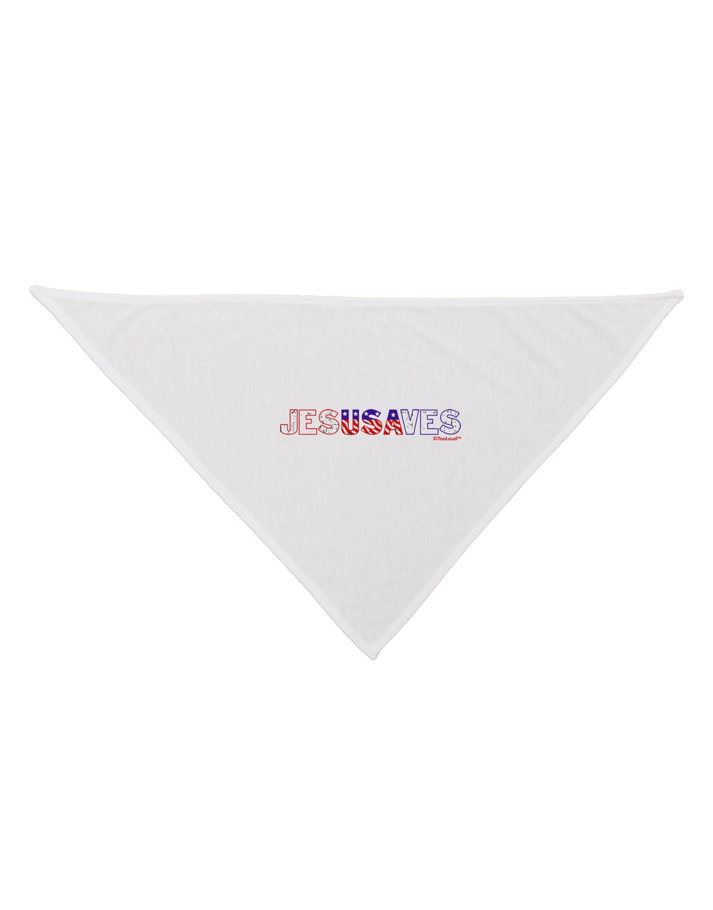 JesUSAves - Jesus Saves USA Design Dog Bandana 26 by TooLoud-Dog Bandana-TooLoud-White-One-Size-Fits-Most-Davson Sales