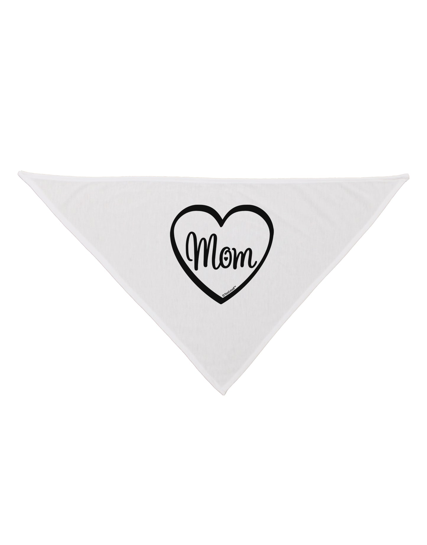 Mom Heart Design Dog Bandana 26 by TooLoud-Dog Bandana-TooLoud-White-One-Size-Fits-Most-Davson Sales