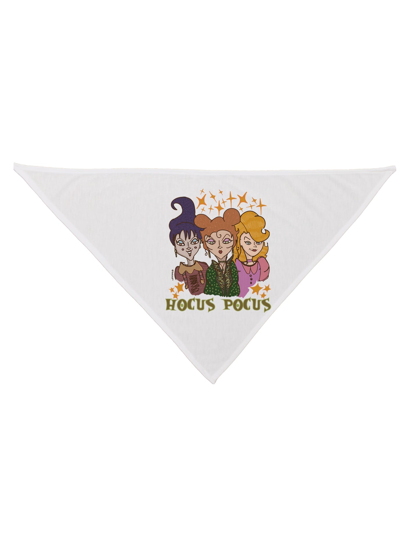 Hocus Pocus Witches Dog Bandana 26 Inch-Dog Bandana-TooLoud-White-One-Size-Fits-Most-Davson Sales
