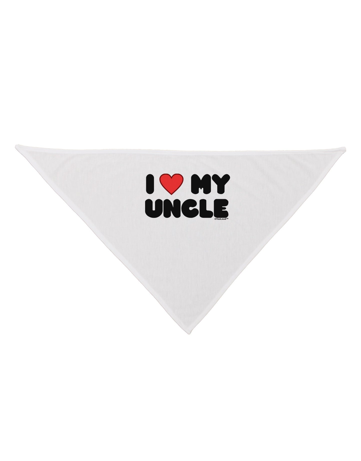 I Heart My Uncle Dog Bandana 26 by TooLoud-Dog Bandana-TooLoud-White-One-Size-Fits-Most-Davson Sales