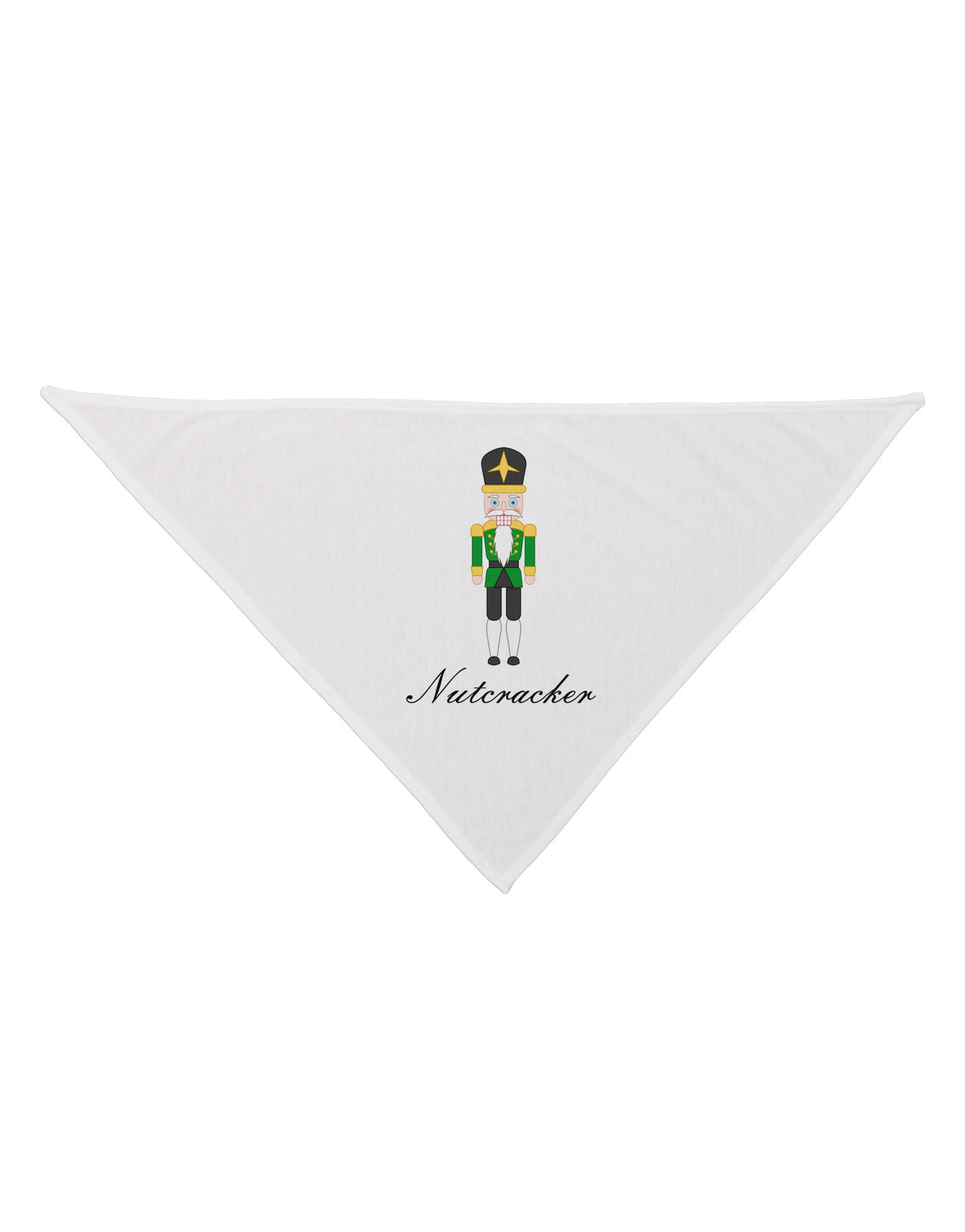 Nutcracker - Green Gold Black Text Dog Bandana 26-Dog Bandana-TooLoud-White-One-Size-Fits-Most-Davson Sales