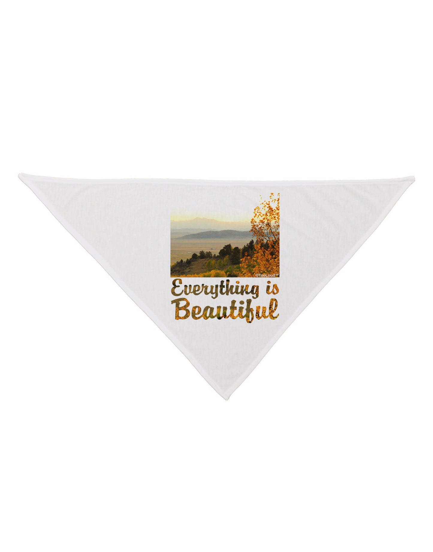 Everything is Beautiful - Sunrise Dog Bandana 26" by-Dog Bandana-TooLoud-White-One-Size-Fits-Most-Davson Sales