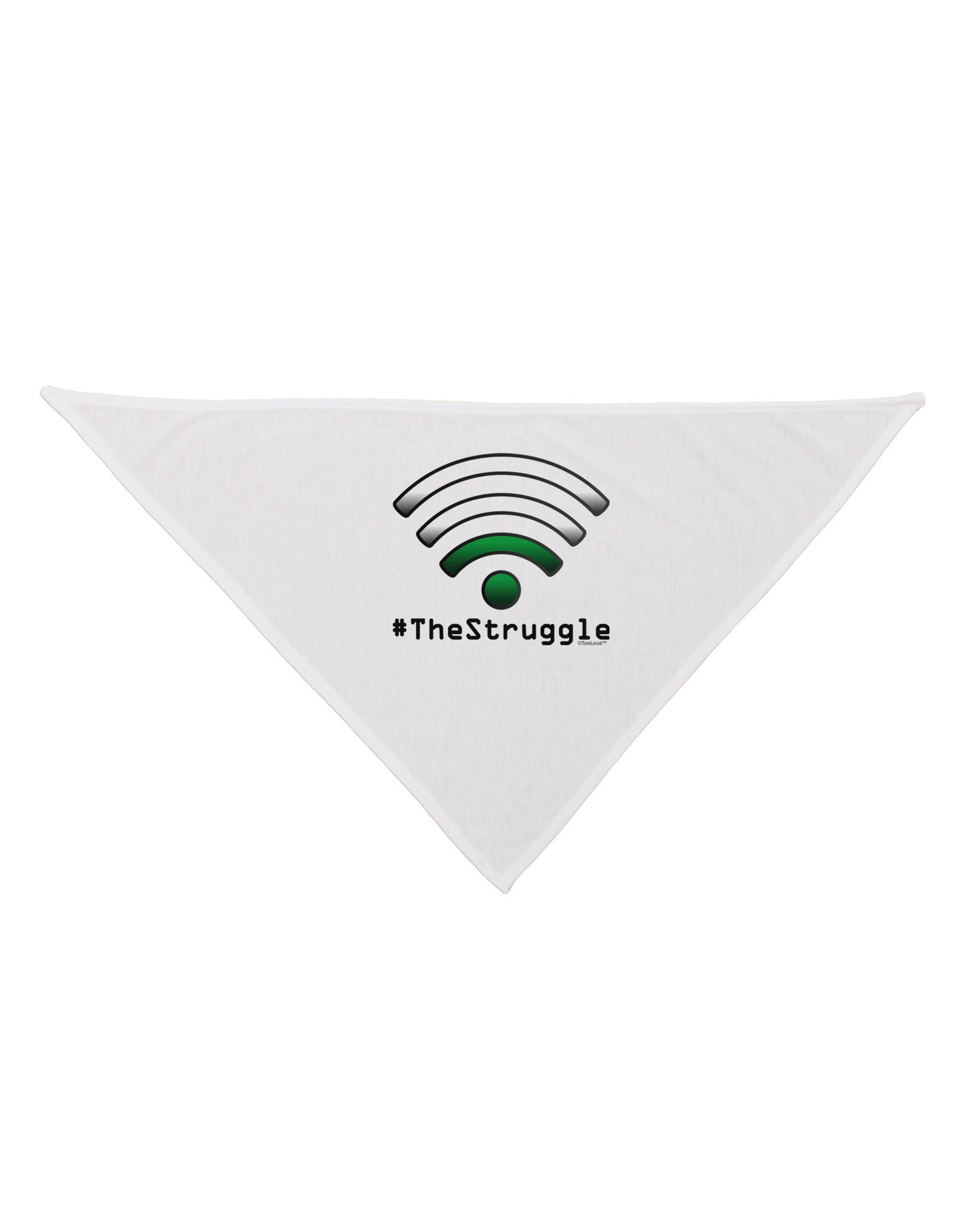 The Struggle - Low Wifi Dog Bandana 26-Dog Bandana-TooLoud-White-One-Size-Fits-Most-Davson Sales
