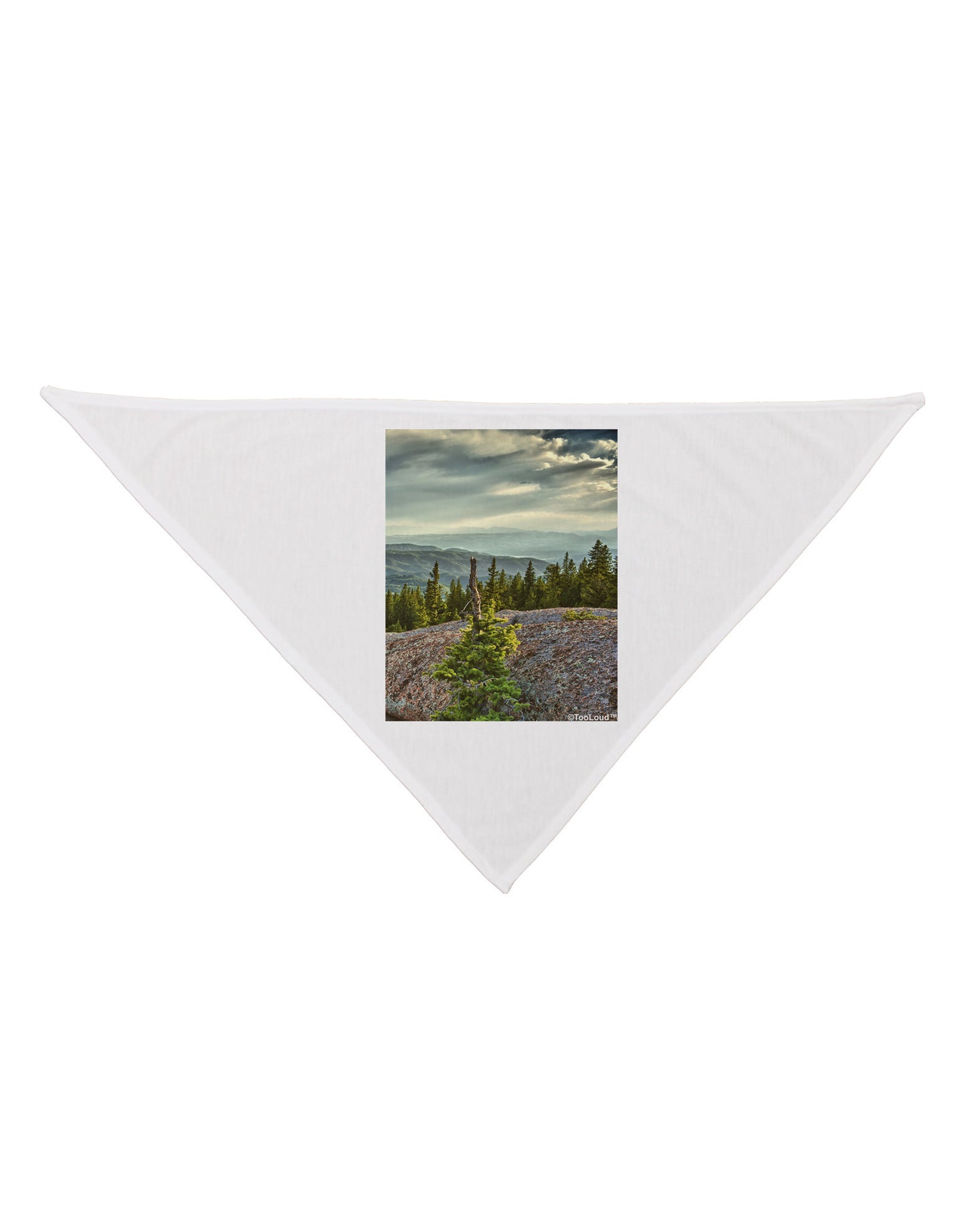Nature Photography - Pine Kingdom Dog Bandana 26" by-Dog Bandana-TooLoud-White-One-Size-Fits-Most-Davson Sales