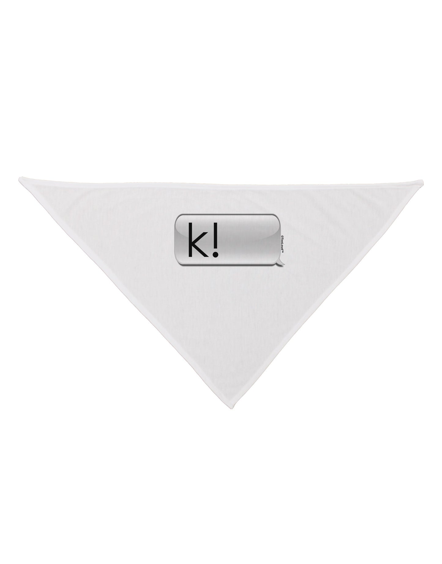 K Text Bubble Dog Bandana 26-Dog Bandana-TooLoud-White-One-Size-Fits-Most-Davson Sales