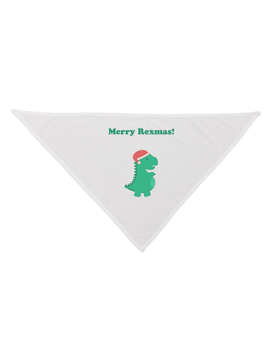 Merry Rexmas T-Rex Dinosaur Christmas Dog Bandana 26-Dog Bandana-TooLoud-White-One-Size-Fits-Most-Davson Sales