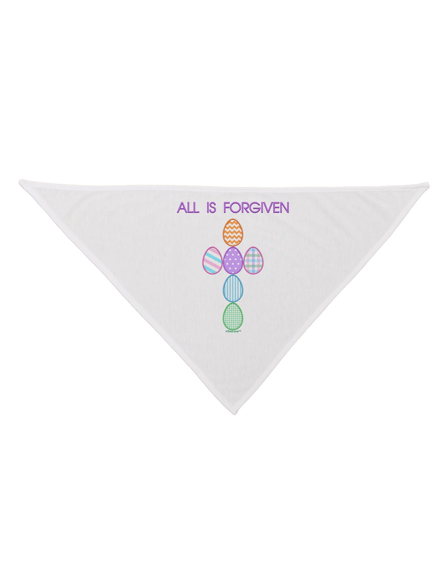 All is forgiven Cross Faux Applique Dog Bandana 26-Dog Bandana-TooLoud-White-One-Size-Fits-Most-Davson Sales